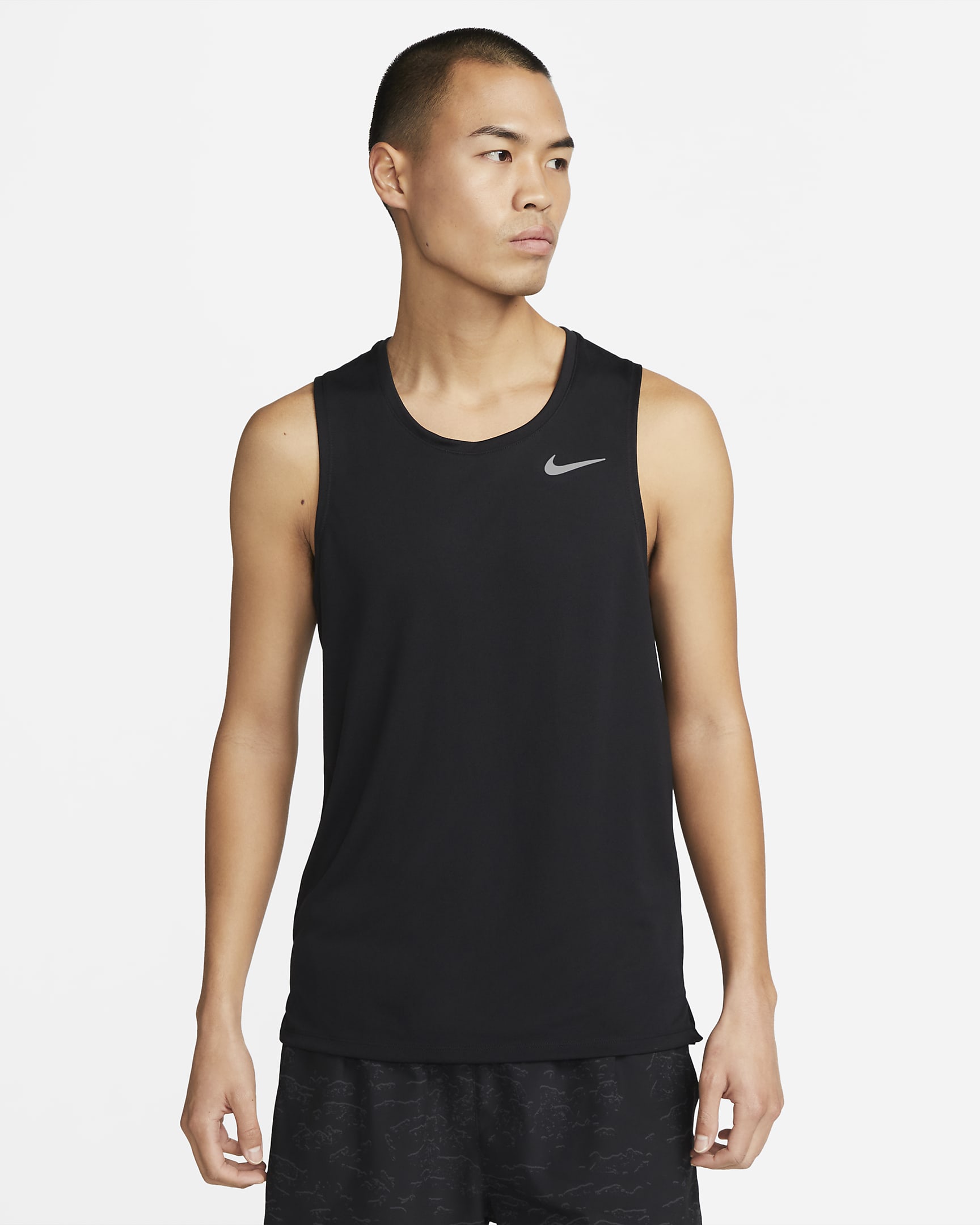 Nike Dri-FIT Miler 男子速干跑步背心 - 黑