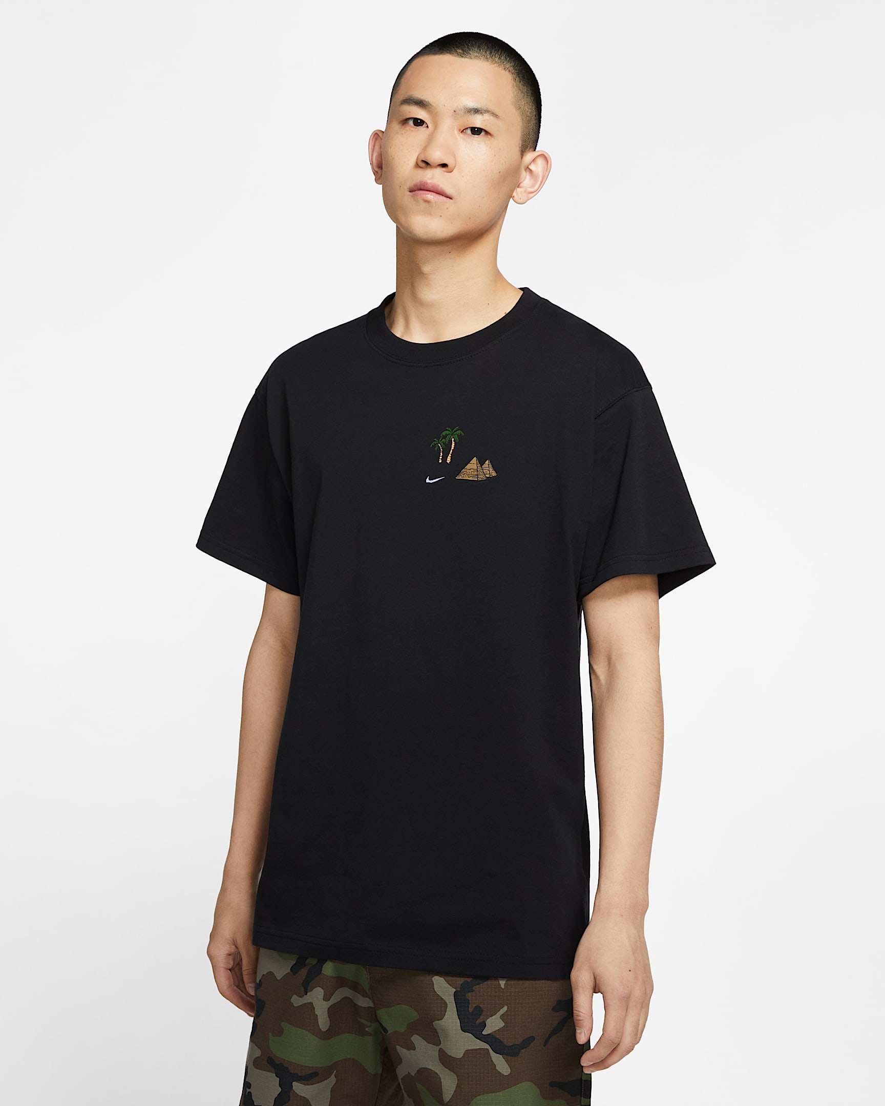 Nike SB 男子滑板T恤 - 黑