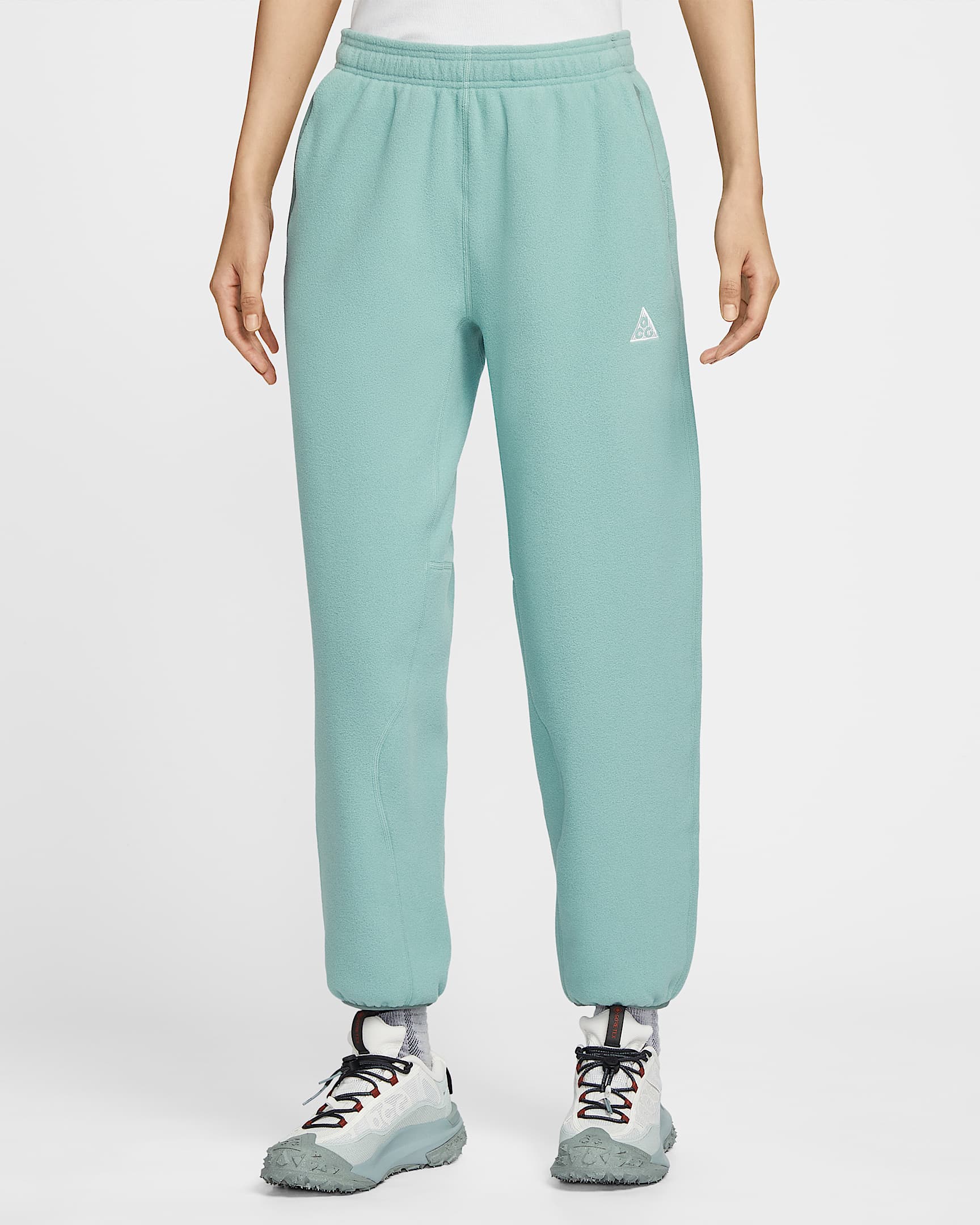 Nike ACG "Wolf Tree" 女子摇粒绒九分裤 - 加农绿/土绿/土绿/山峰白