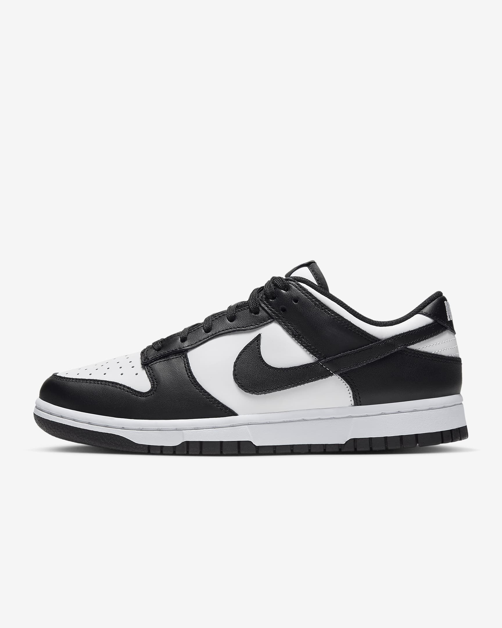 Nike Dunk Low 女子运动鞋复古板鞋 - 白色/白色/黑