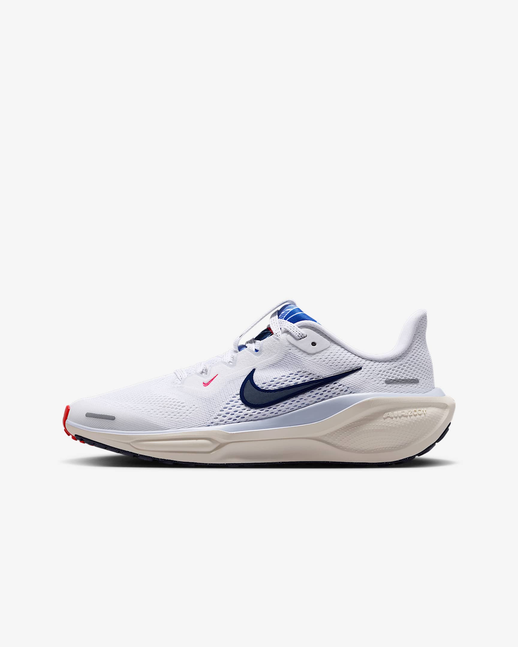 Nike Air Zoom Pegasus 41 耐克小飞马大童运动鞋 - 白色/珍珠灰/幻影/深藏青