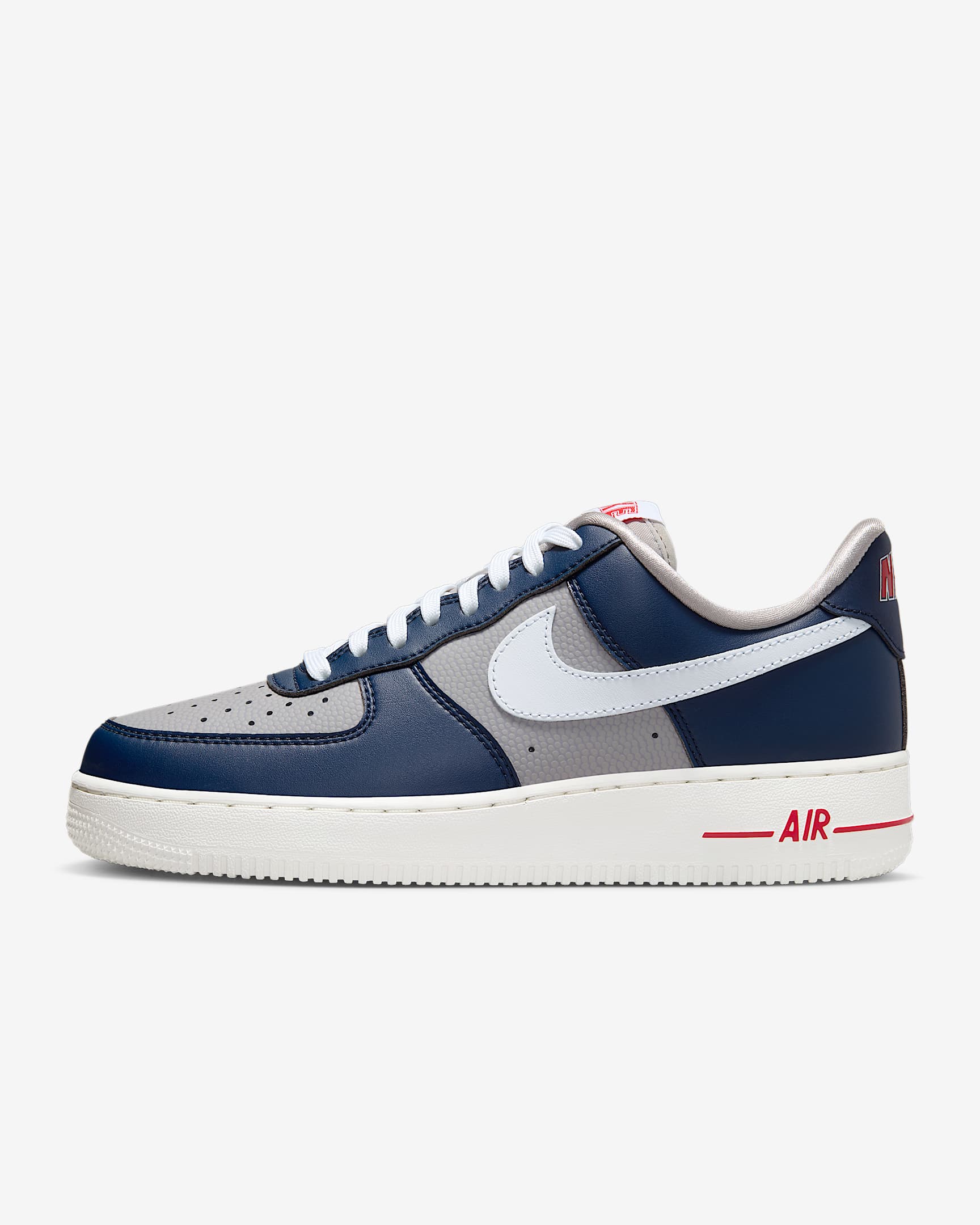 Nike Air Force 1 '07 SE 女子空军一号运动鞋 - 大学深蓝/青灰/大学红/白色