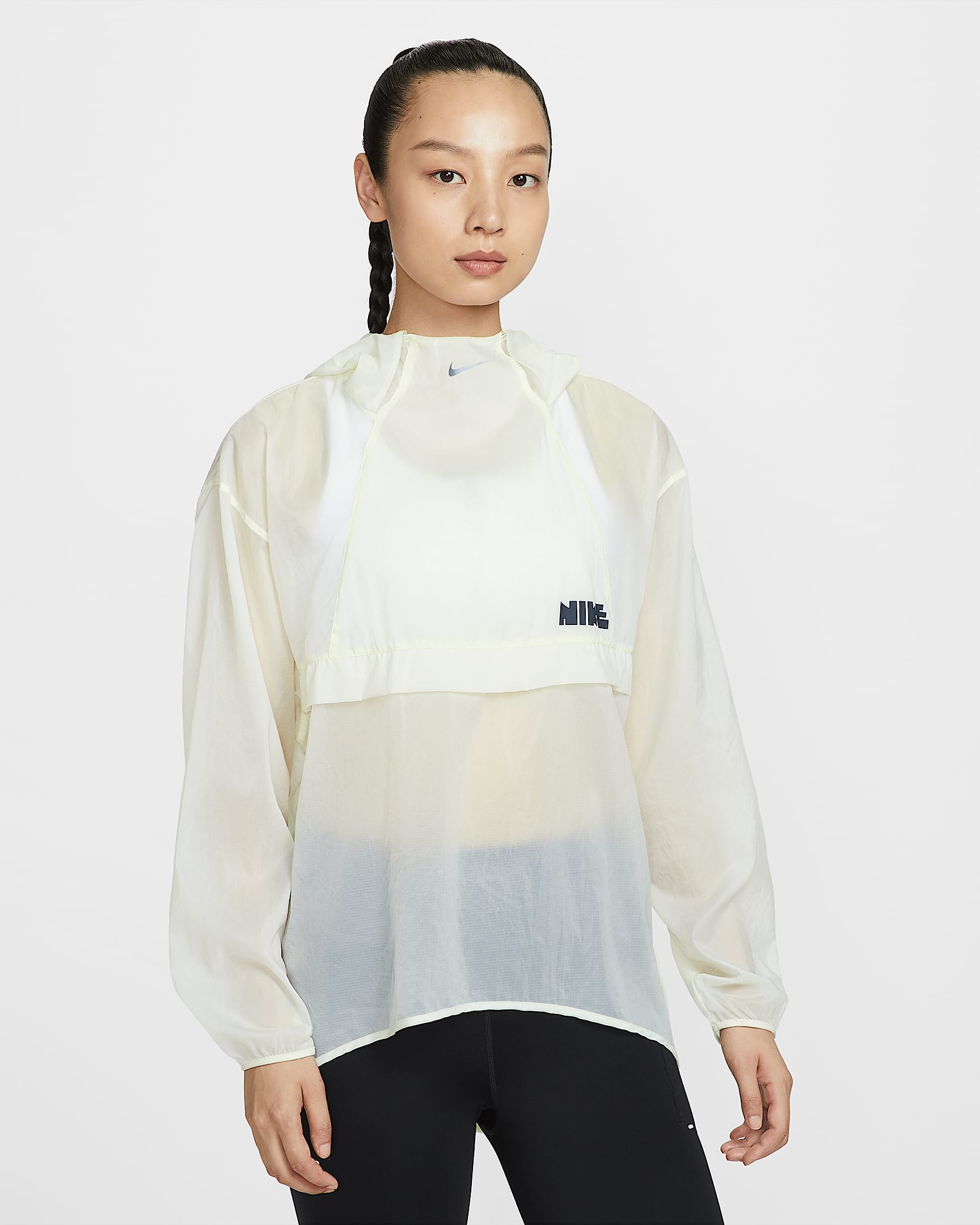 Nike Run Division 女子可收纳跑步上衣 - 珍珠灰