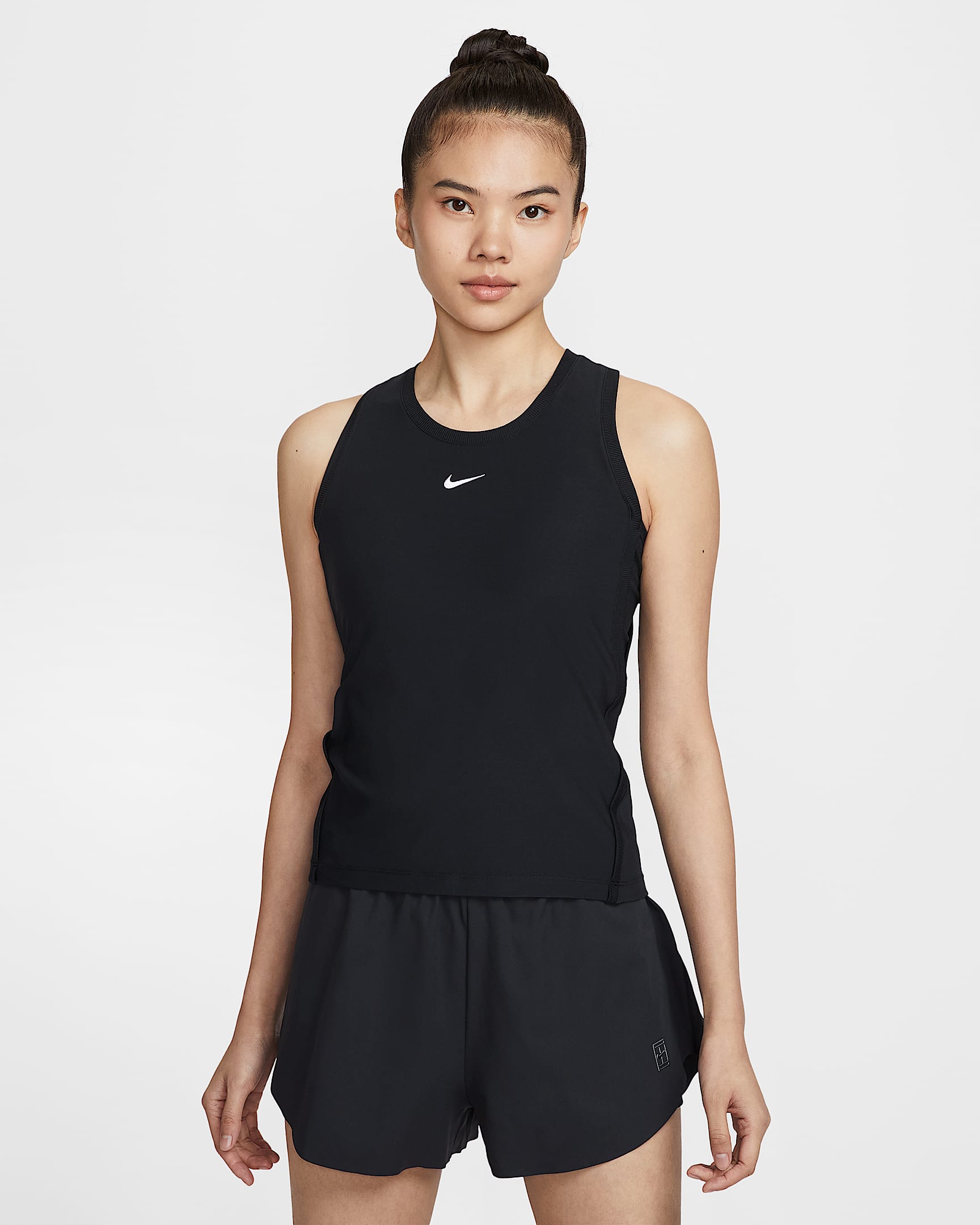 Nike Victory Dri-FIT 女子速干网球背心 - 黑/白色