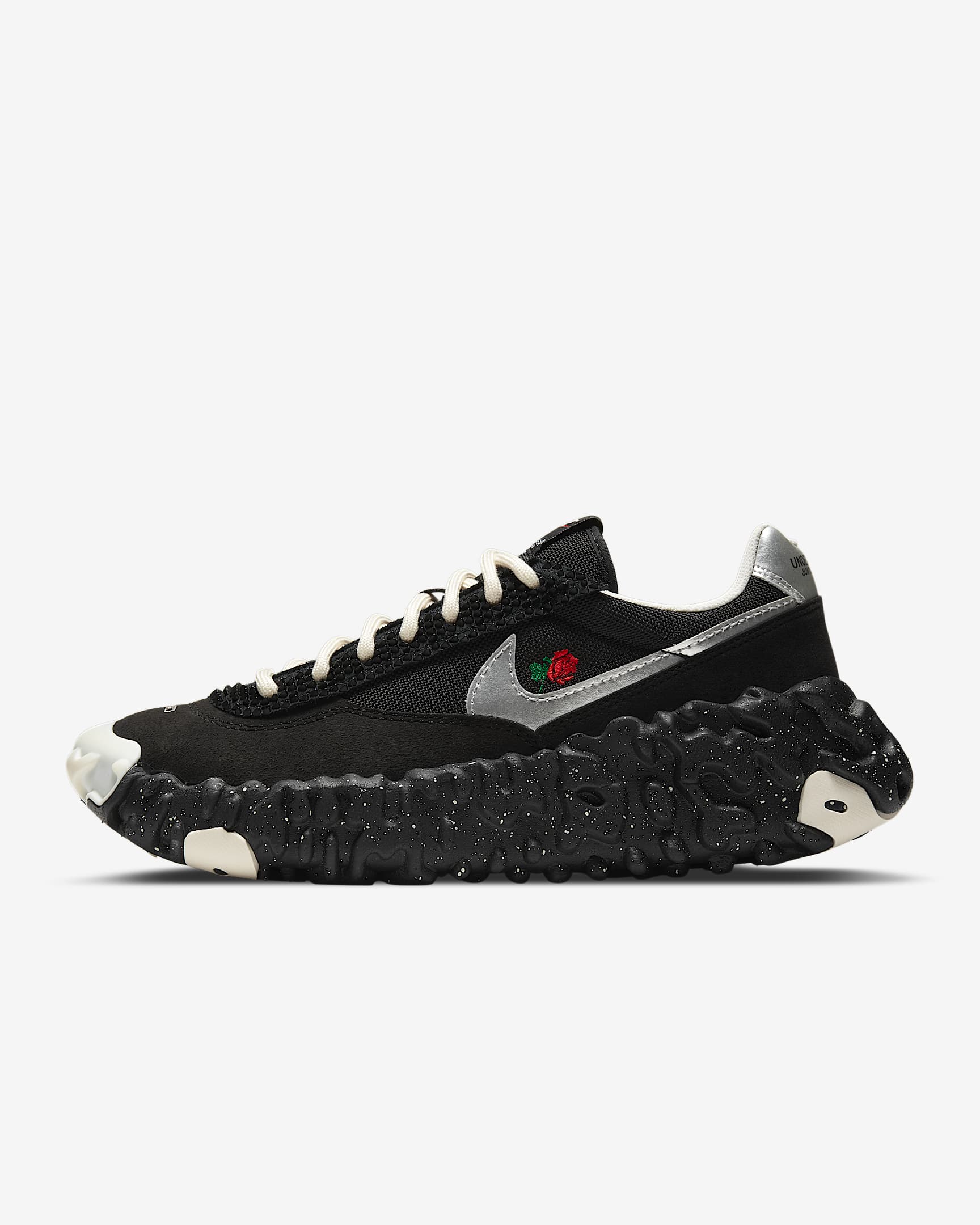 Nike Overbreak/Undercover 男子运动鞋 - 黑/黑/淡象牙白/金属银