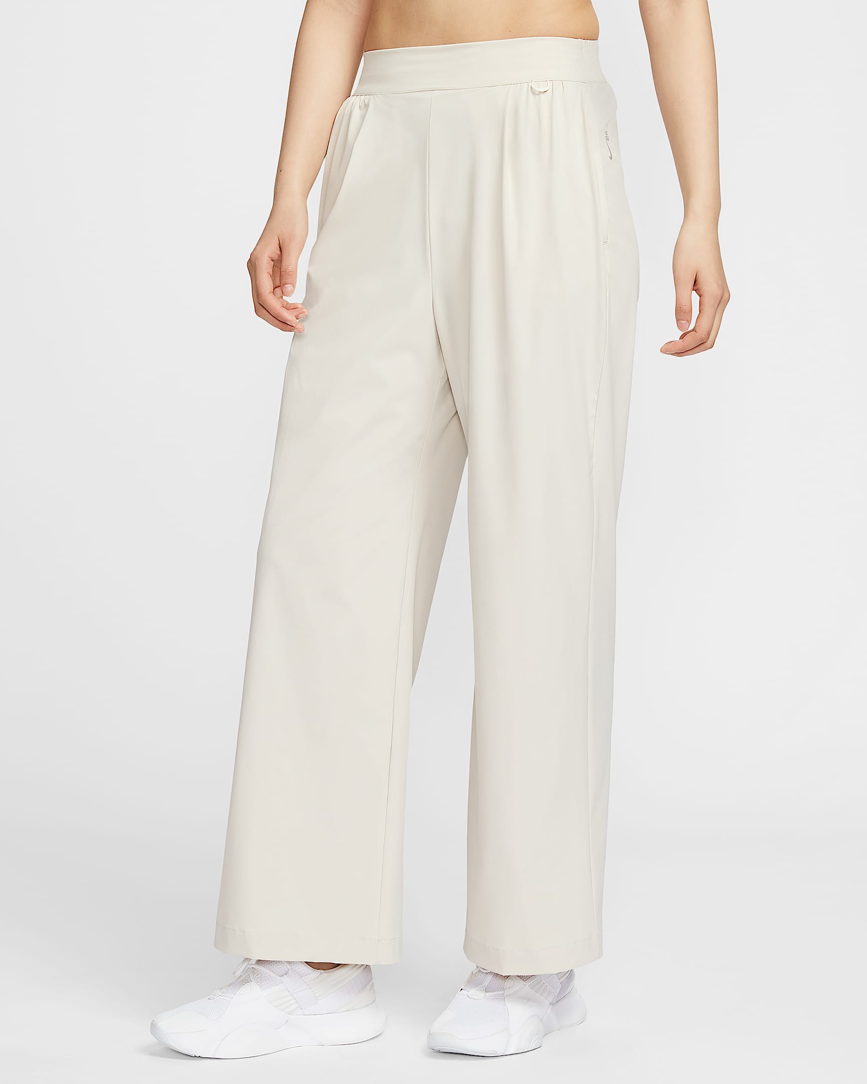 Nike 24.7 PerfectStretch Dri-FIT 女子速干高腰阔腿长裤 - 浅土褐/浅铁矿石灰
