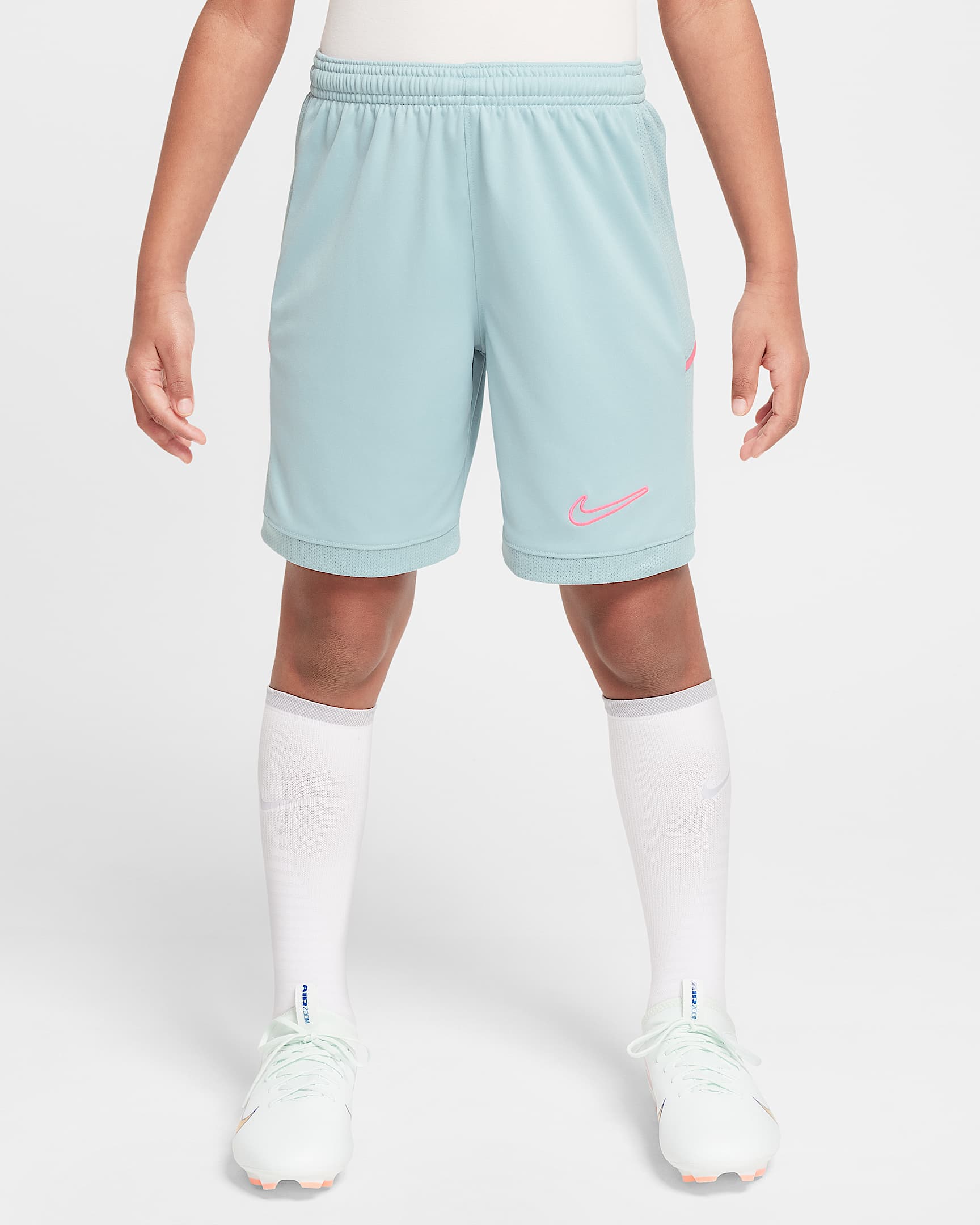 Nike Academy Dri-FIT 大童速干足球短裤 - 海洋深蓝/海洋深蓝/透明粉