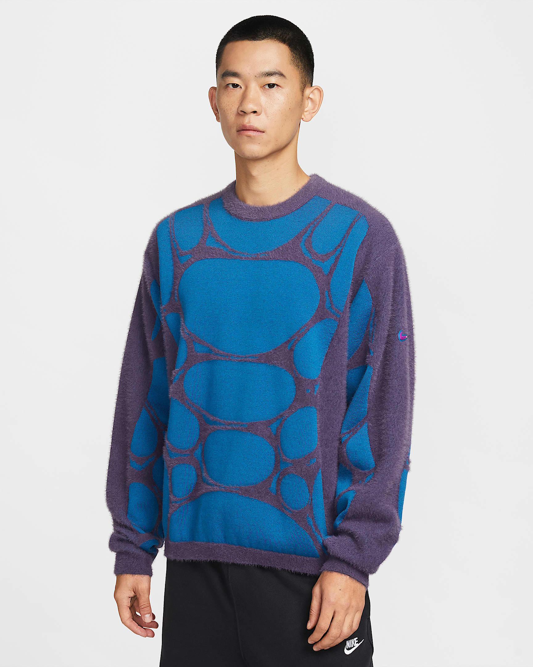 Nike Project F.R.O.G. Jelly Cage 男子毛衣 - 乌紫/鲜蓝/电压绿