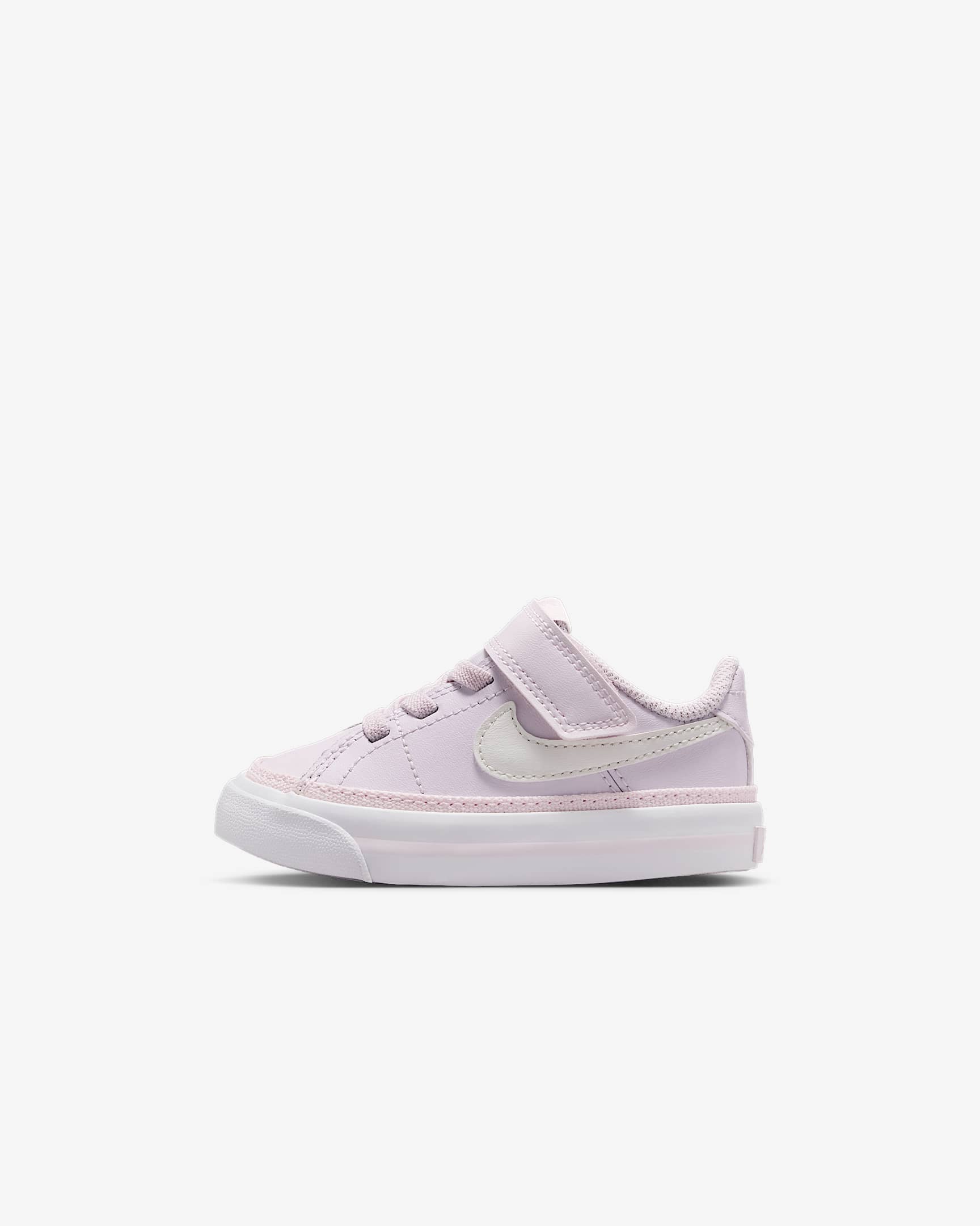 Nike Court Legacy 婴童易穿脱运动鞋板鞋 - 浅紫罗兰/白色/帆白