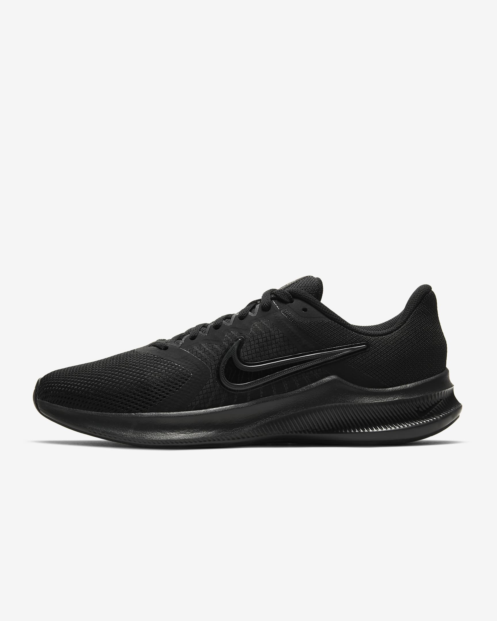 Nike Downshifter 11 男子公路跑步鞋 - 黑/浅烟灰/暗烟灰