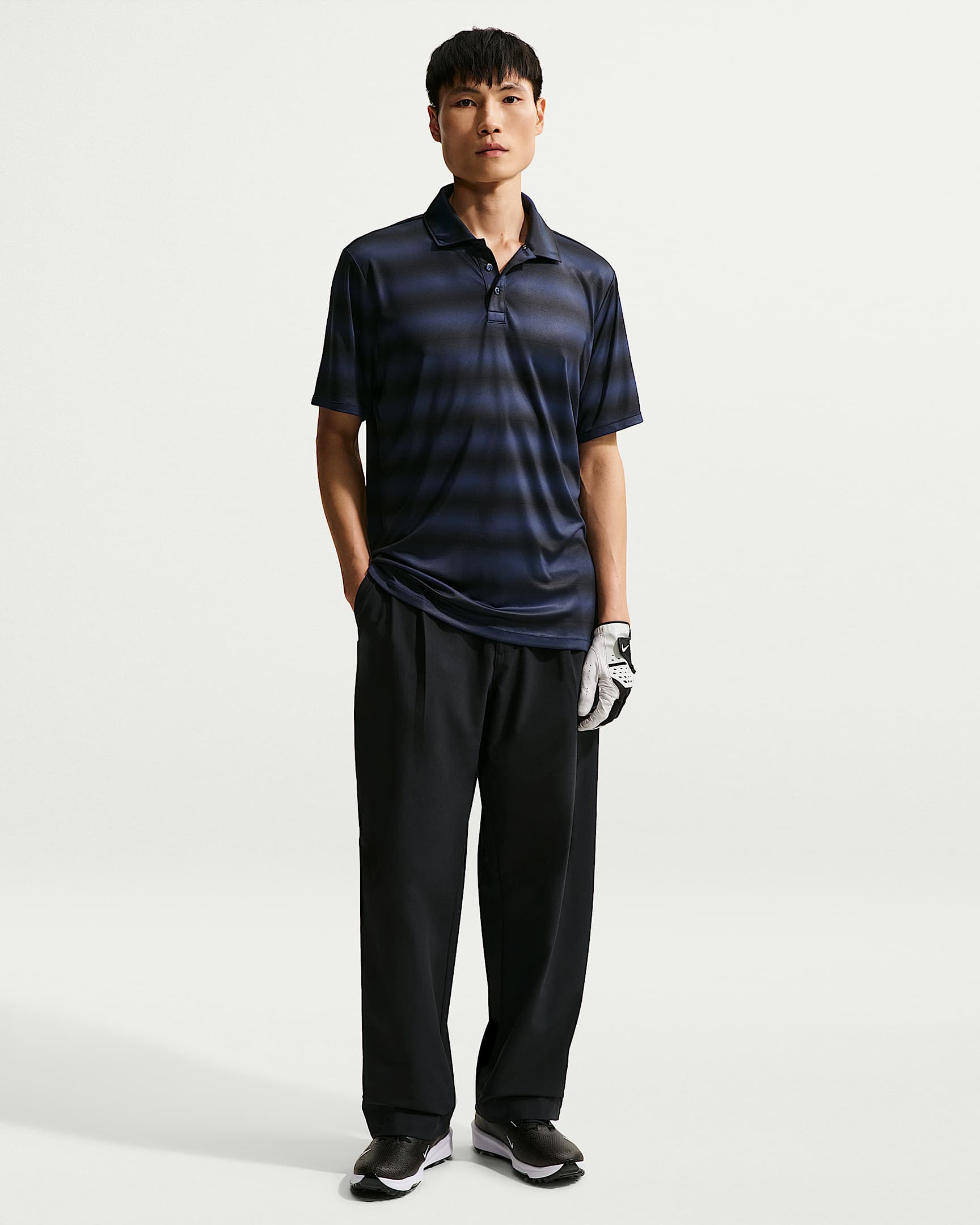 Nike Par Dri-FIT 男子防晒速干宽松高尔夫长裤 - 黑/黑/黑