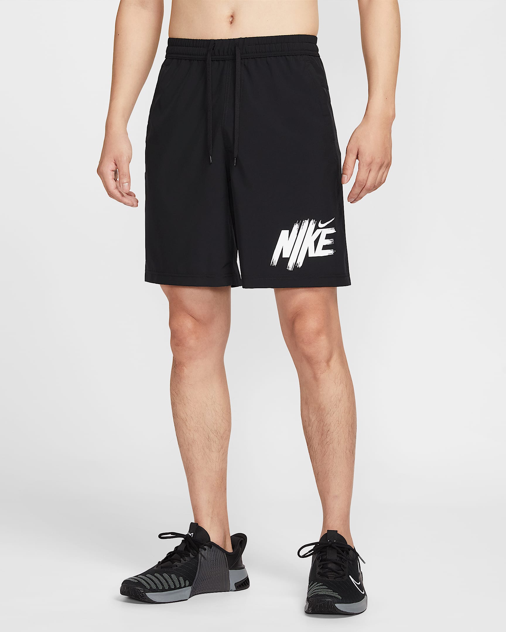 Nike Form Dri-FIT 男子速干百搭短裤(无衬裤) - 黑/白色