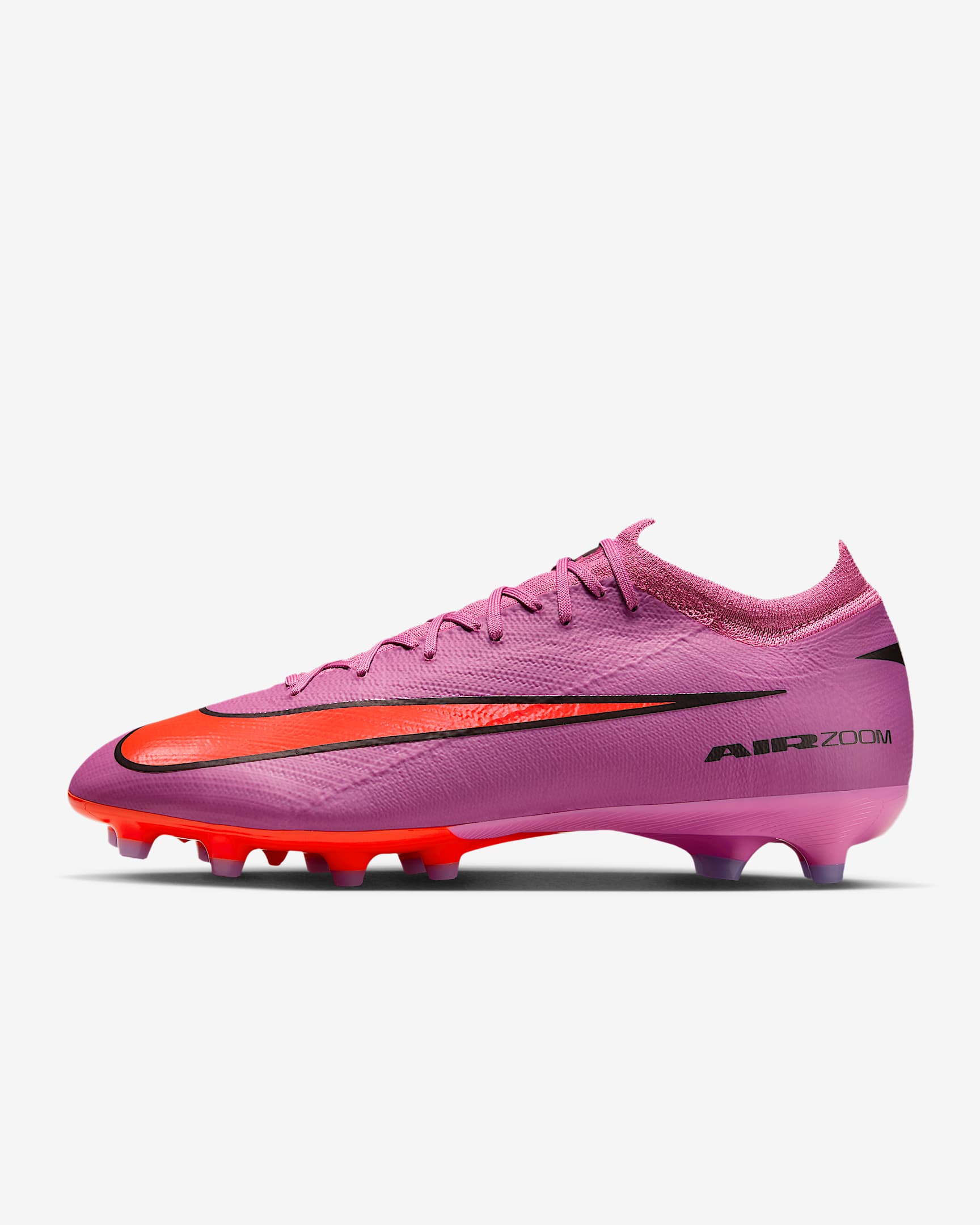 Nike Mercurial Vapor 16 Pro 耐克刺客系列人造草地低帮足球鞋 - 神秘火烈鸟红/鲜橙红/黑