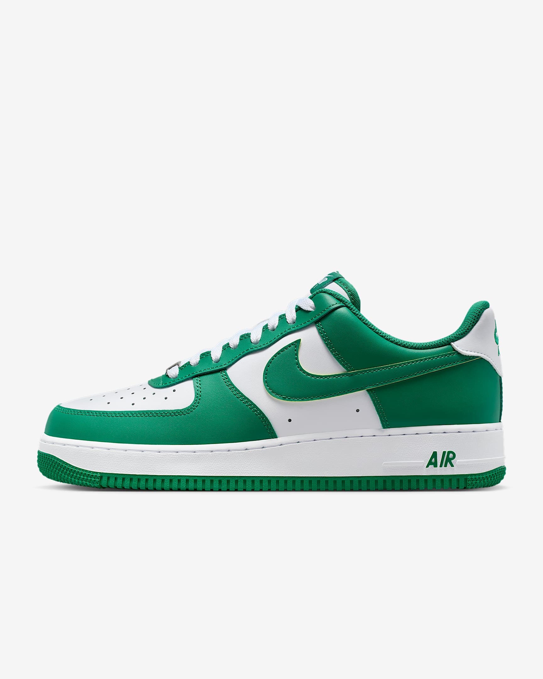 Nike Air Force 1 '07 男子空军一号运动鞋 - 白色/白色/孔雀绿
