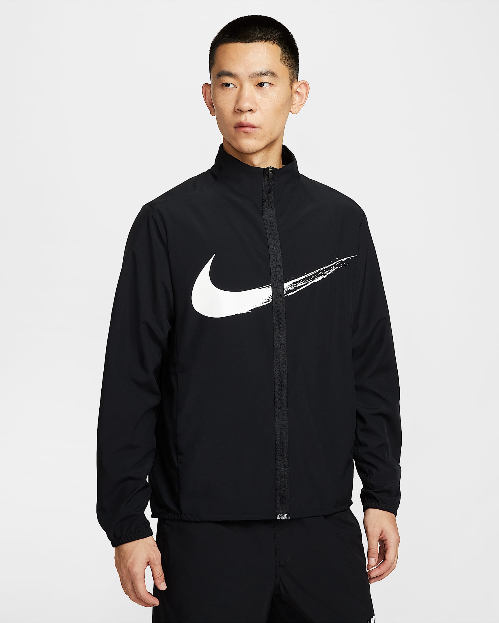 Nike Form Dri-FIT 男子速干百搭夹克 - 黑/白色