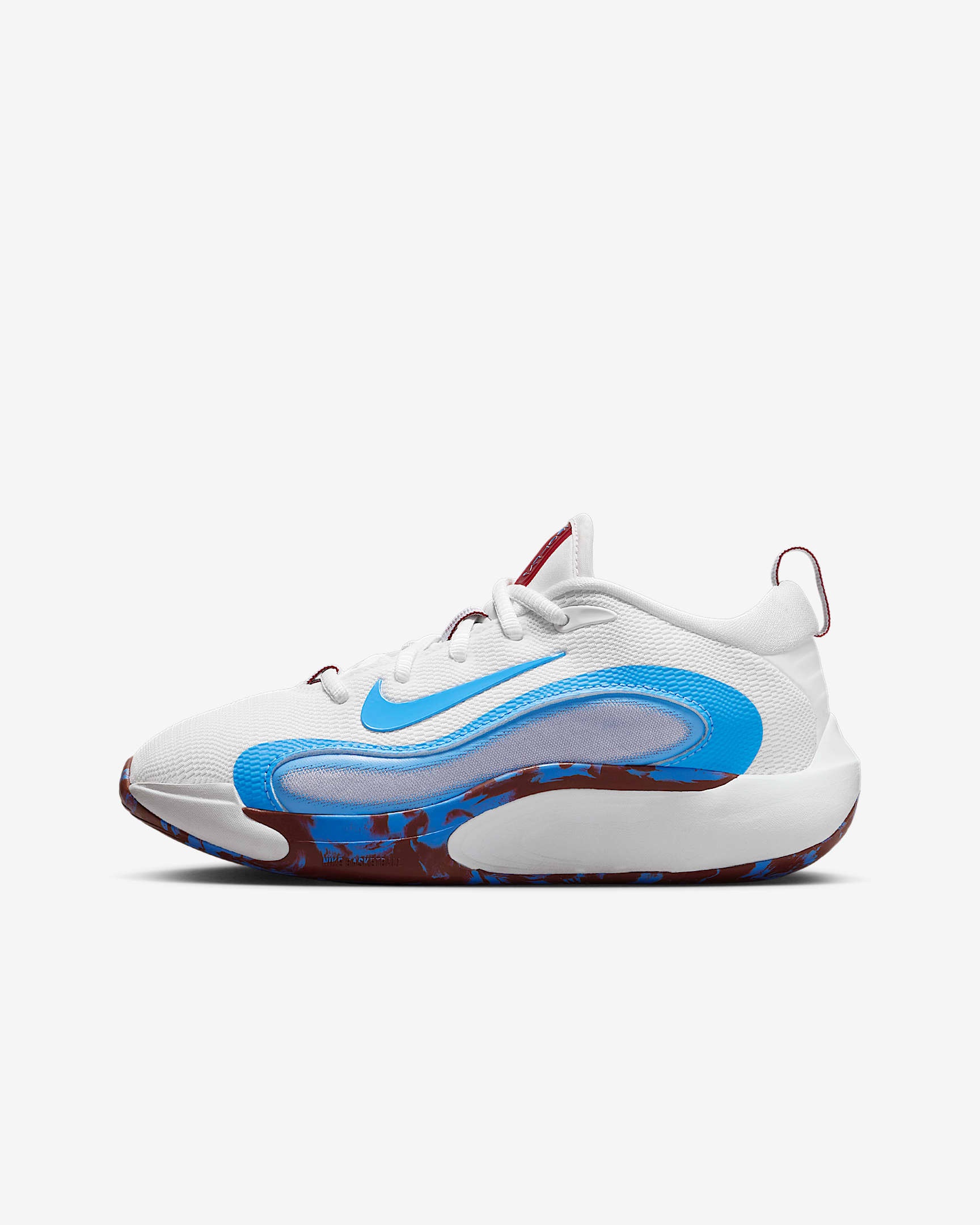 Nike IsoFly 大童篮球鞋 - 山峰白/队红/幻影/大学蓝