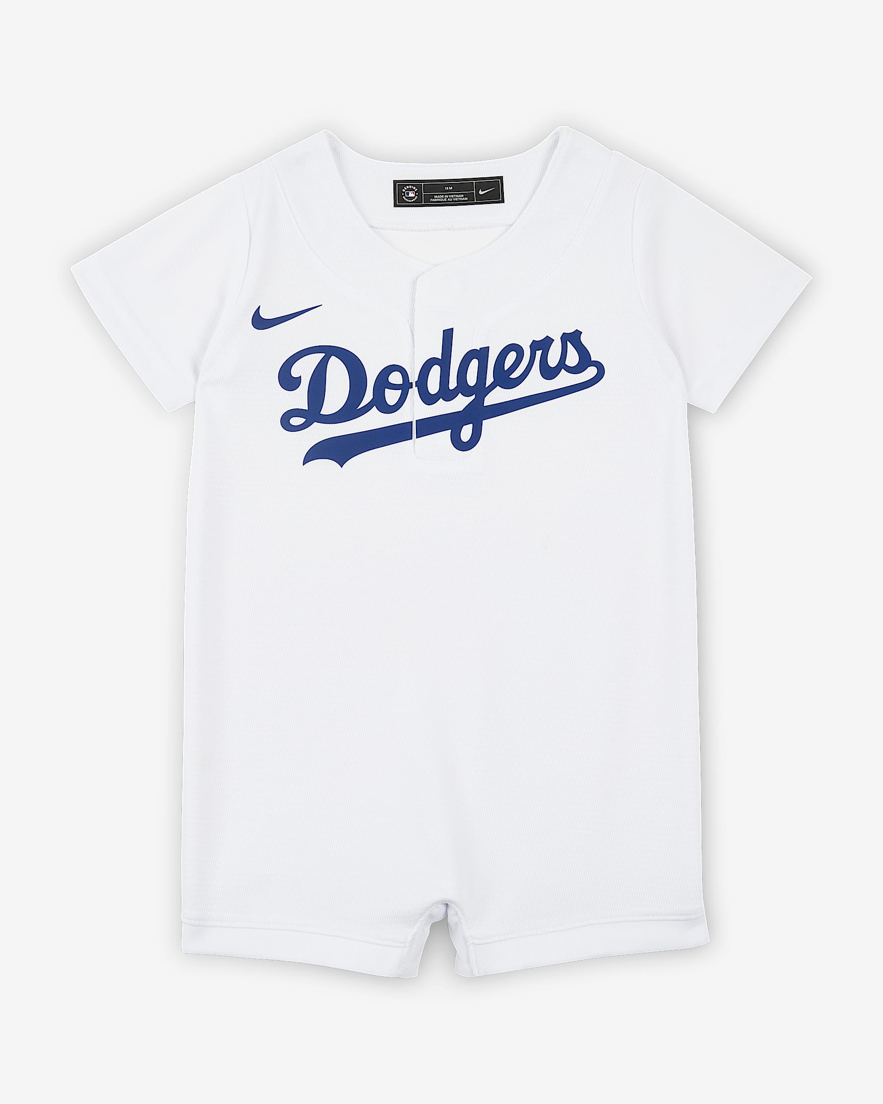 洛杉矶道奇队 Nike MLB 婴童连体衣 - 白色