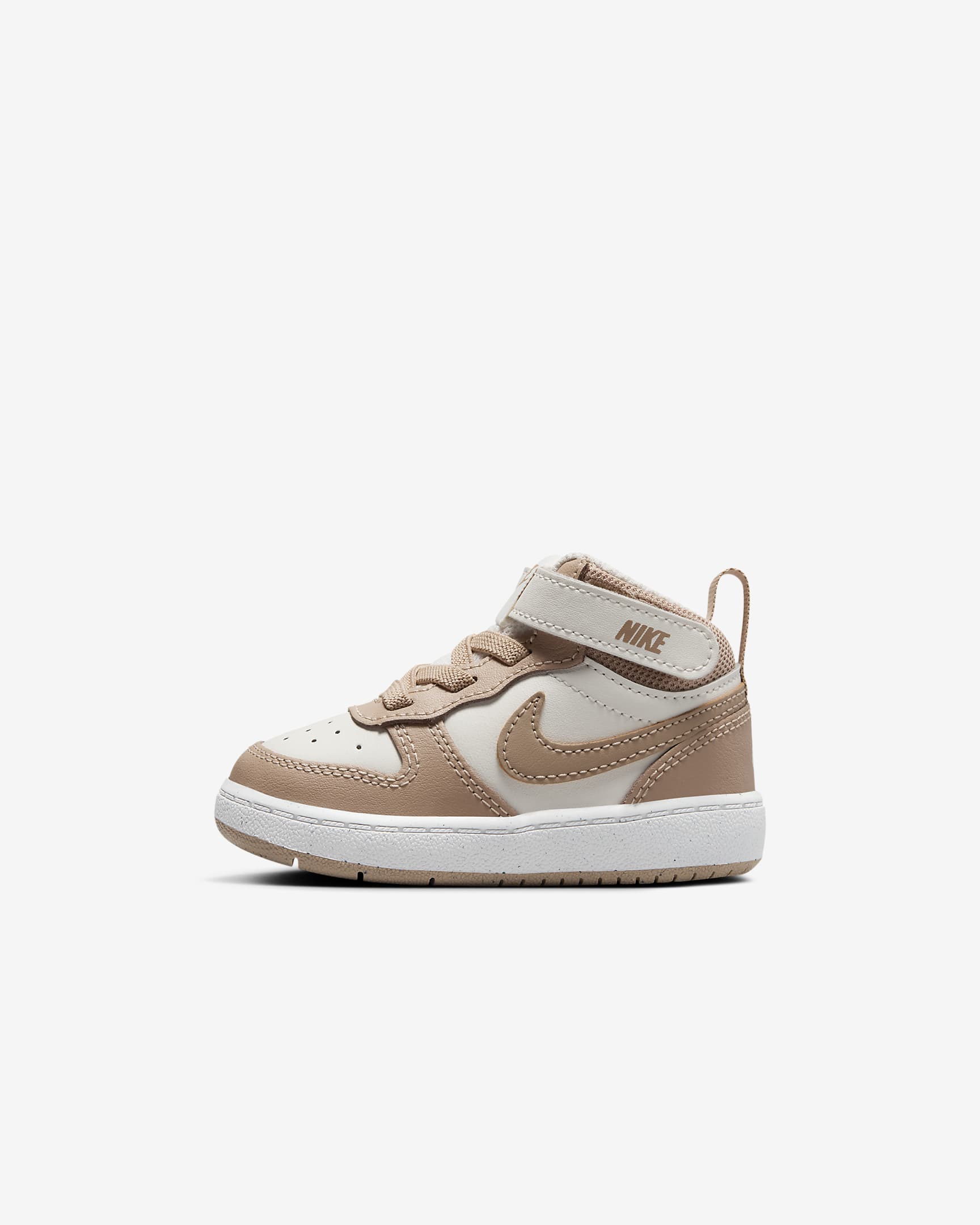Nike Court Borough Mid 2 耐克酷菠萝婴童运动鞋 - 淡象牙白/帆白/麻黄