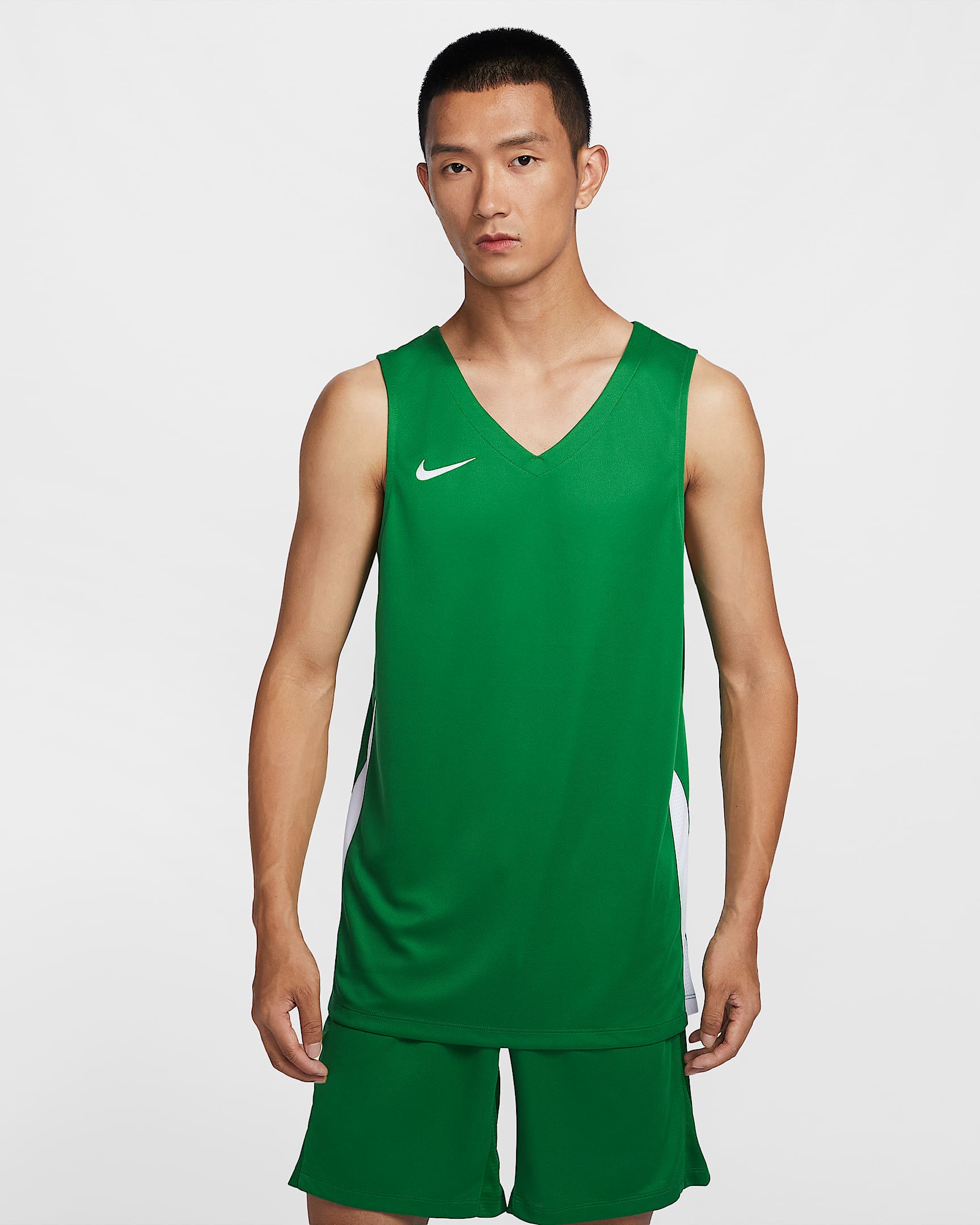 Nike 男子篮球球衣 - 松绿/白色/白色