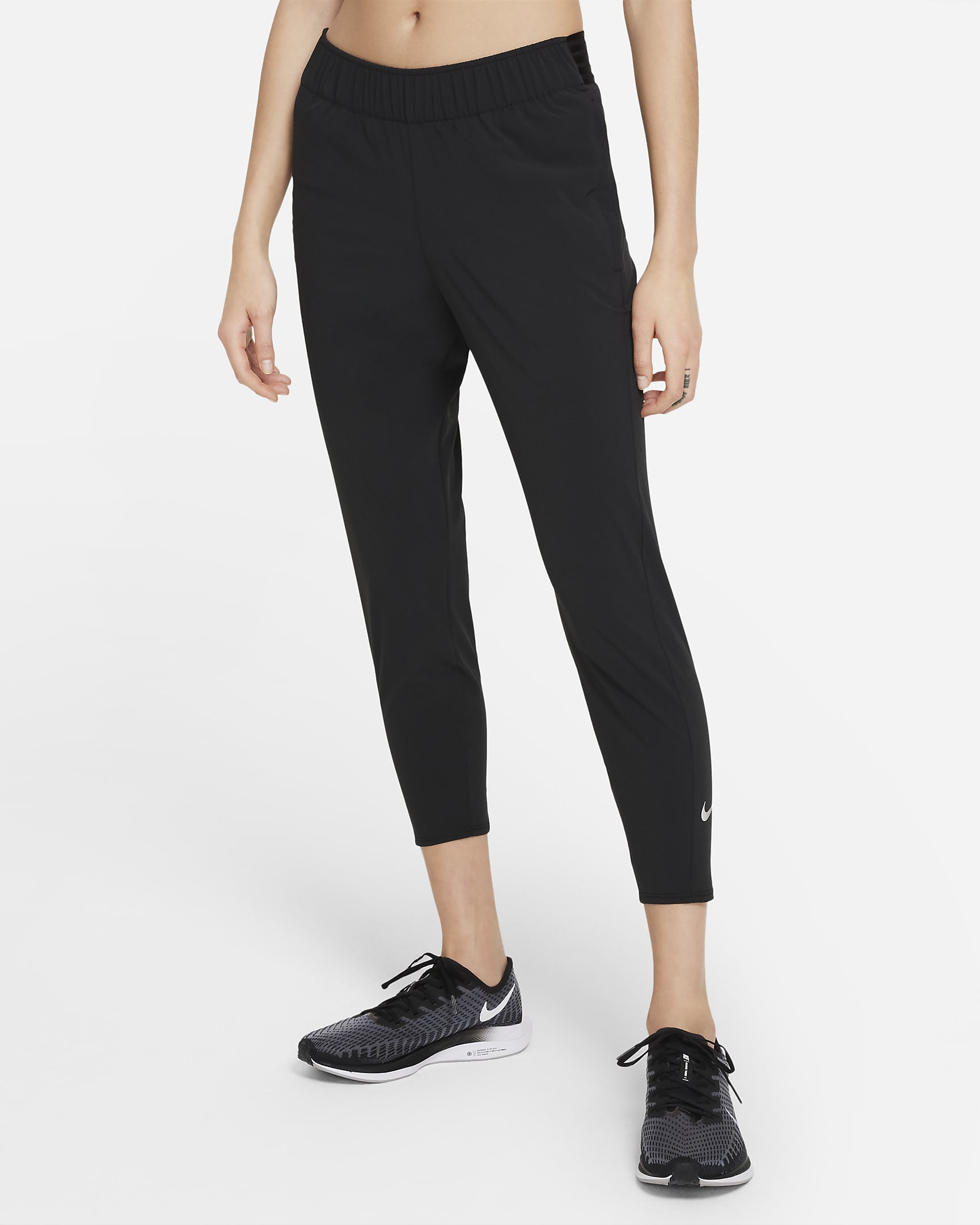 Nike Dri-FIT Essential 女子梭织跑步长裤 - 黑