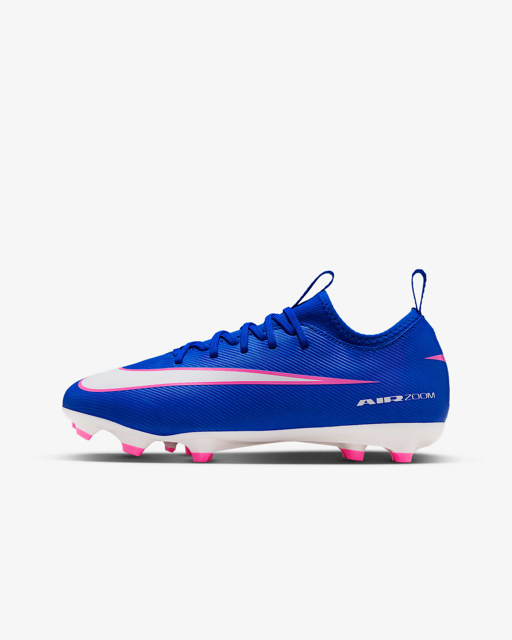 Nike Jr. Mercurial Vapor 16 Academy 耐克刺客系列大童 MG 多种场地低帮足球鞋 - 赛车蓝/白色