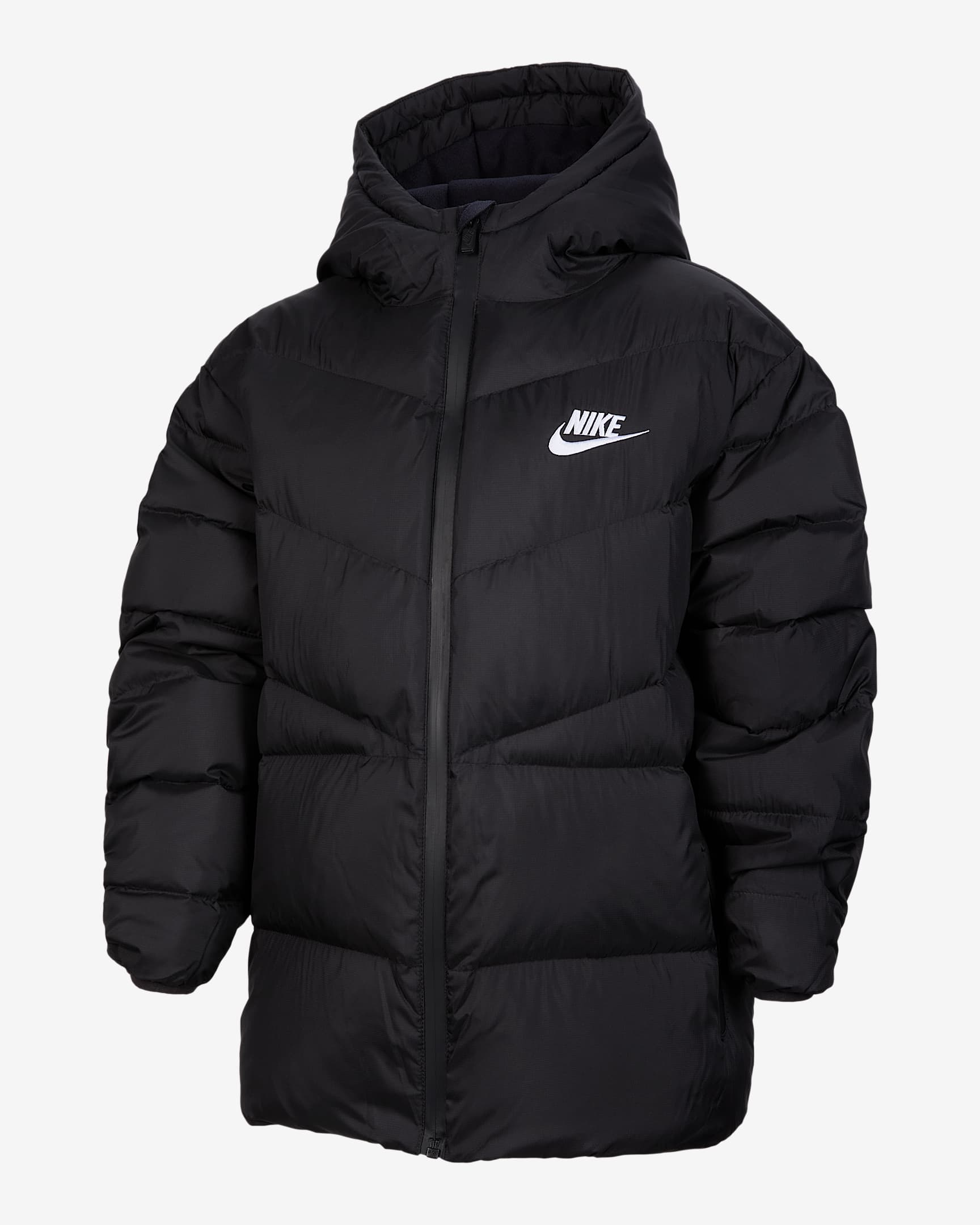 Nike Windrunner 大童拒水羽绒夹克 - 黑