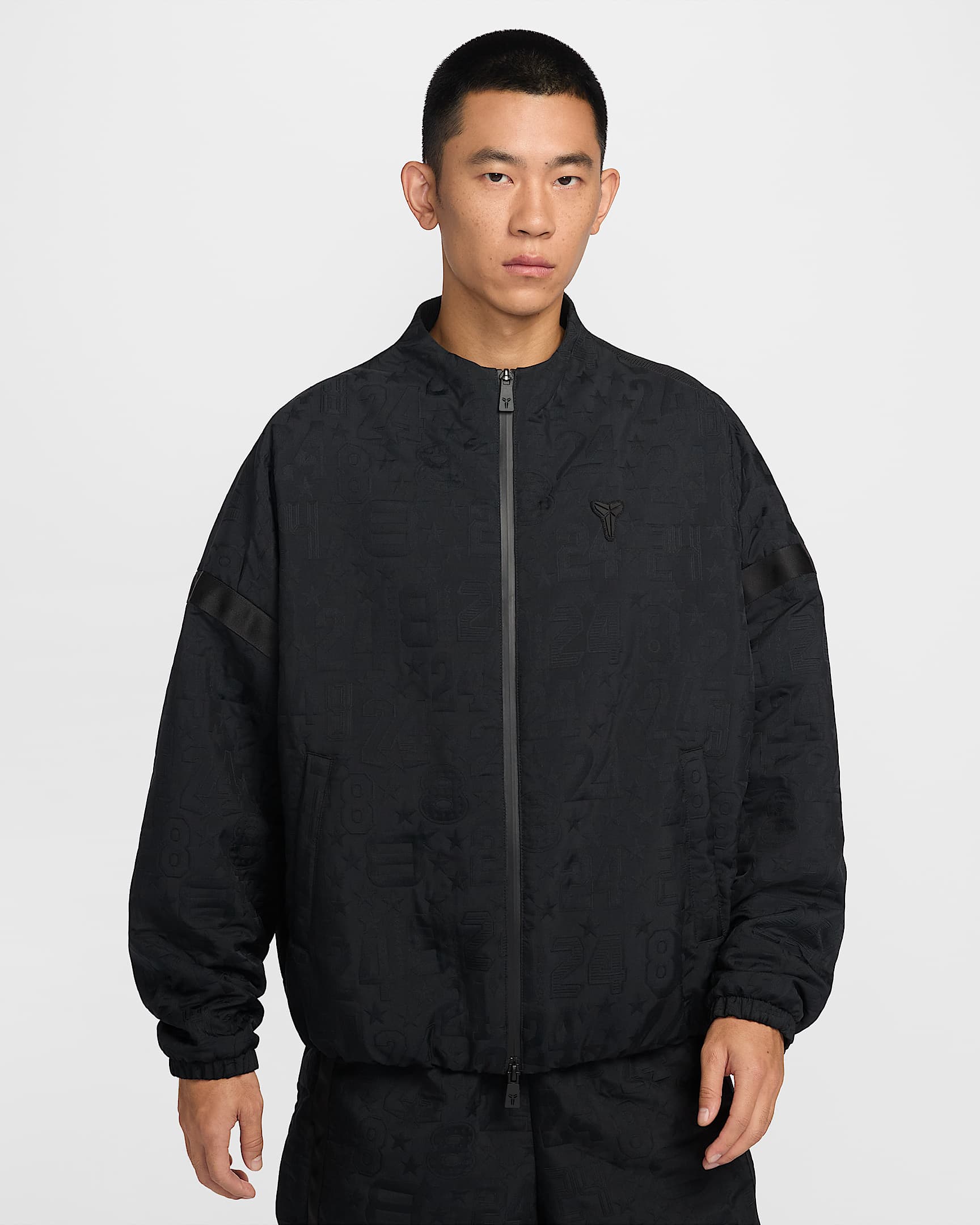 Kobe Nike 科比男子篮球夹克 - 黑/黑