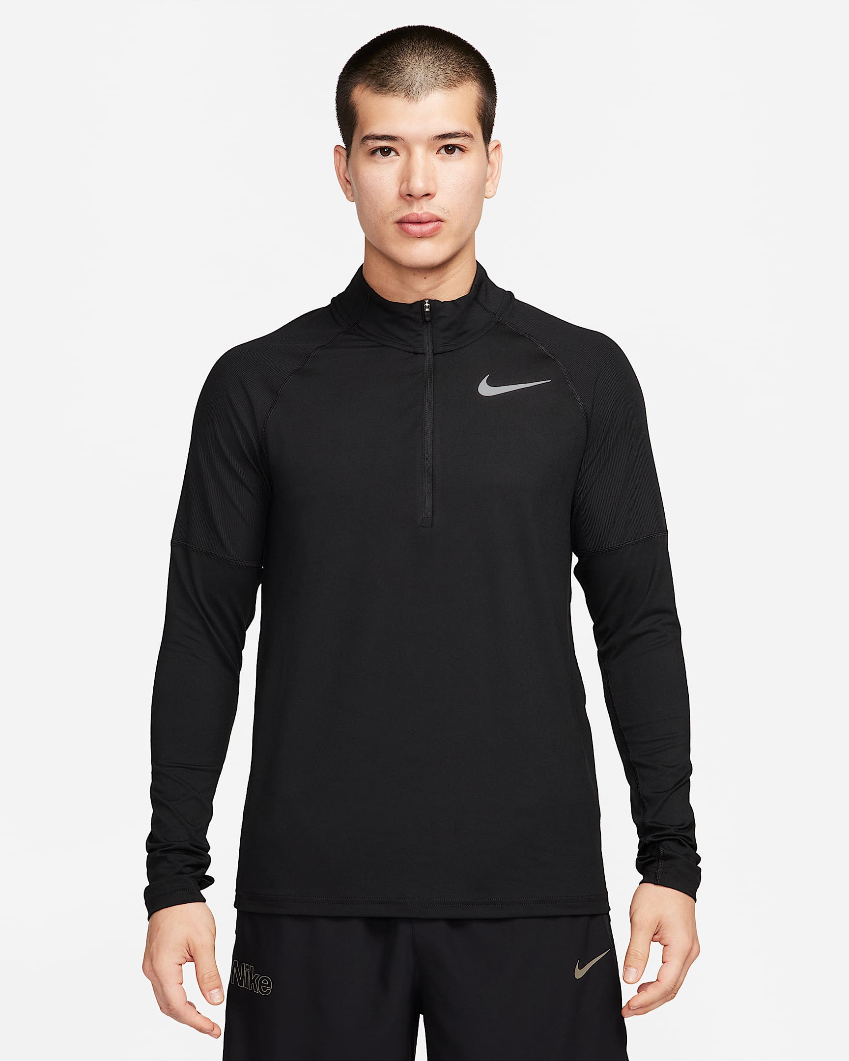 Nike Element 男子速干跑步上衣 - 黑