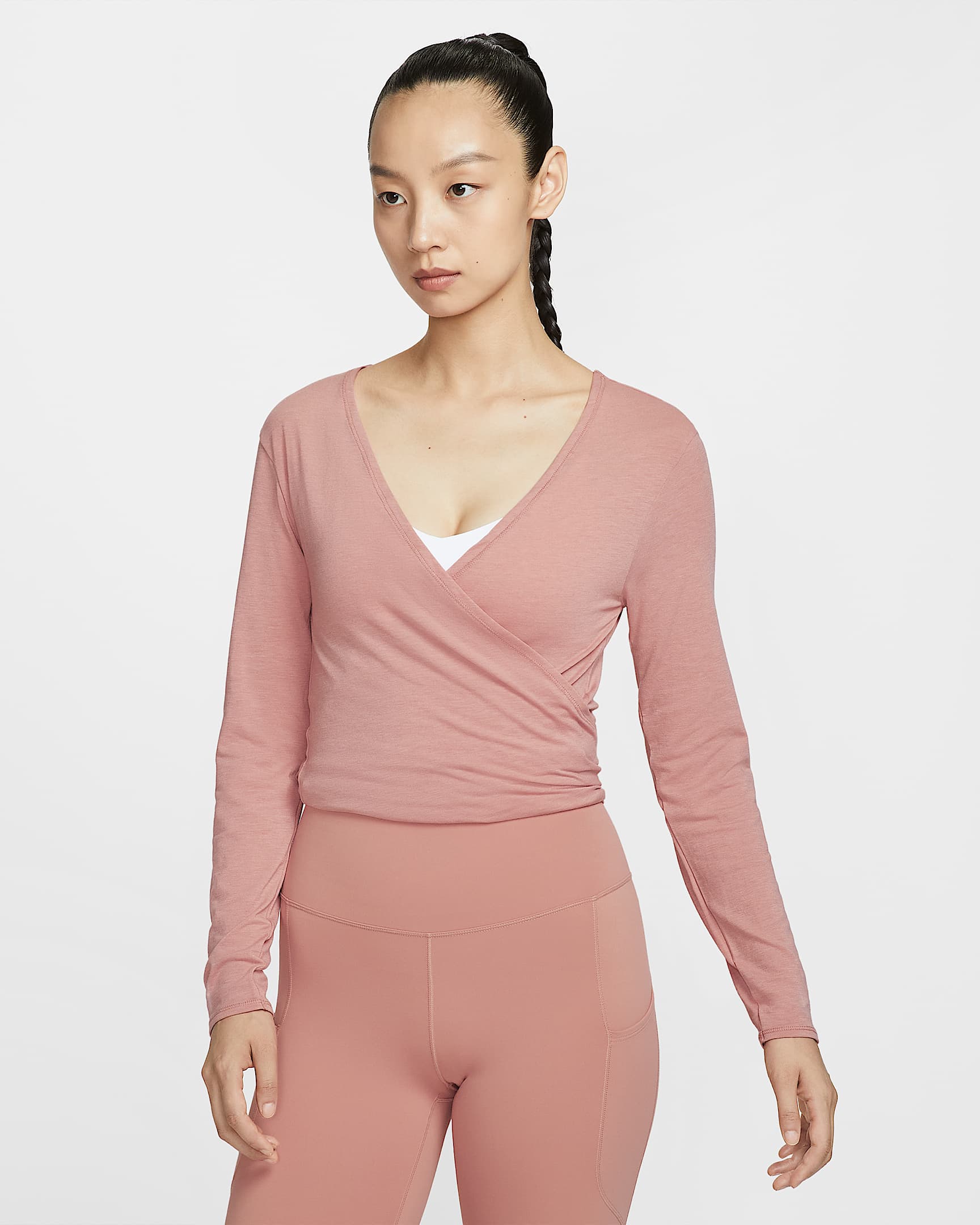 Nike One Relaxed Dri-FIT 女子速干上衣 - 锈粉/峡谷锈橙