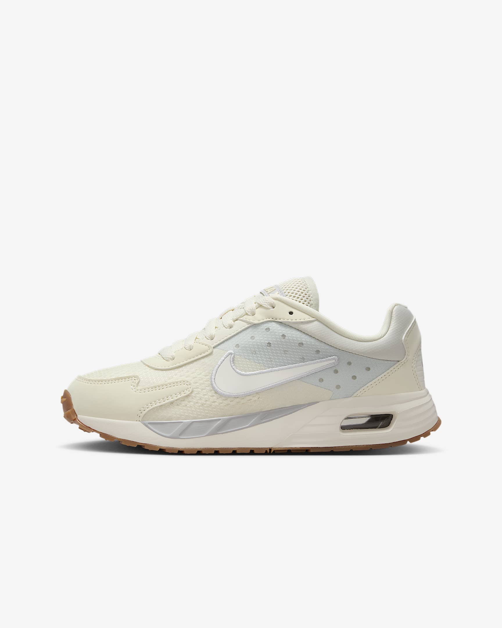 Nike Air Max Solo 大童透气运动鞋 - 珍珠灰/白金色/帆白/帆白