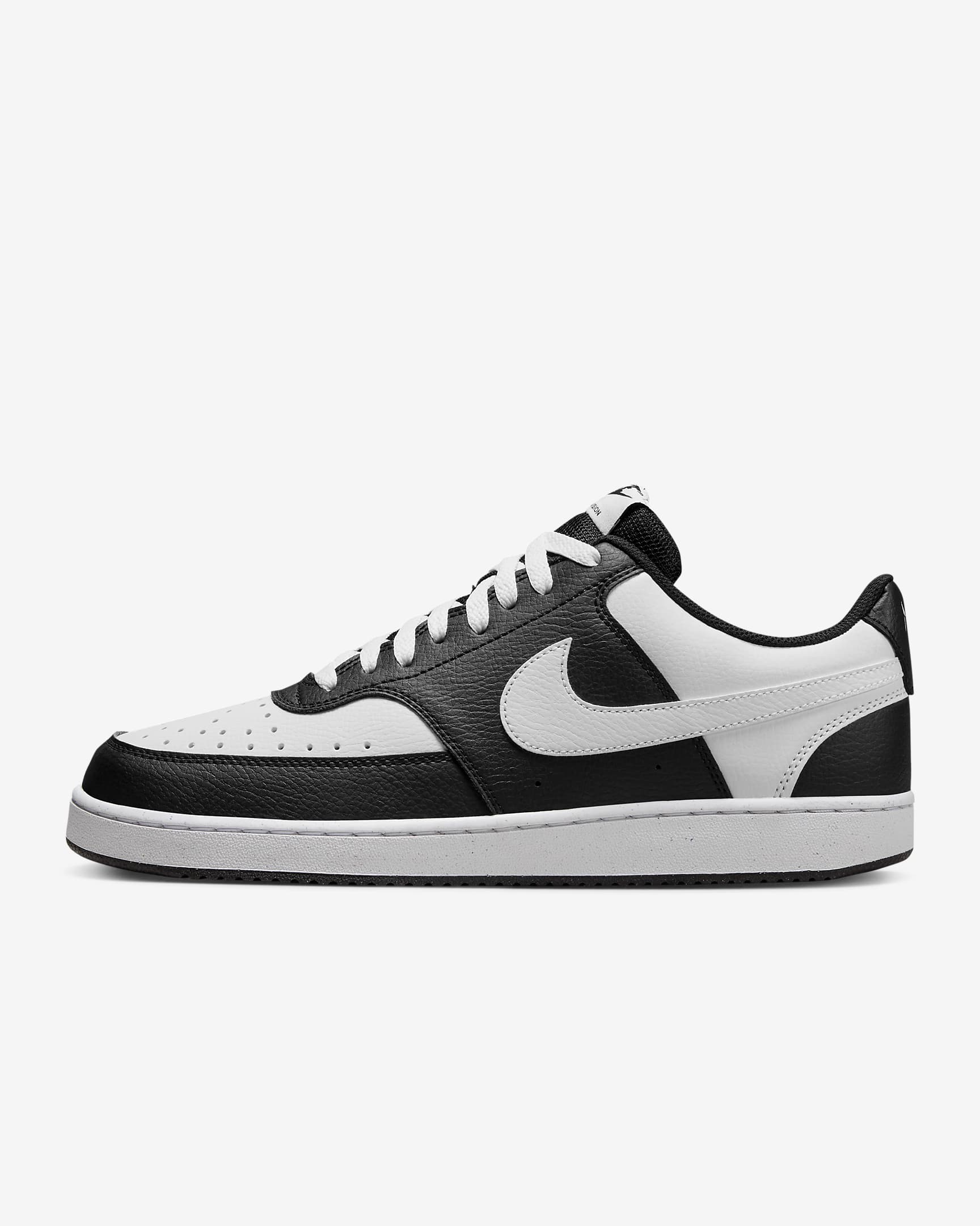 Nike Court Vision Low 男子运动鞋 - 黑/白色