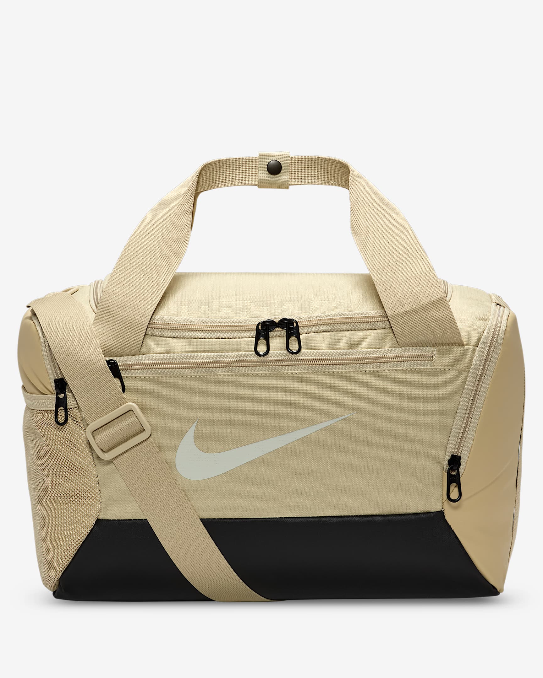 Nike Brasilia 9.5 训练行李包 - 沙漠卡其/黑/帆白