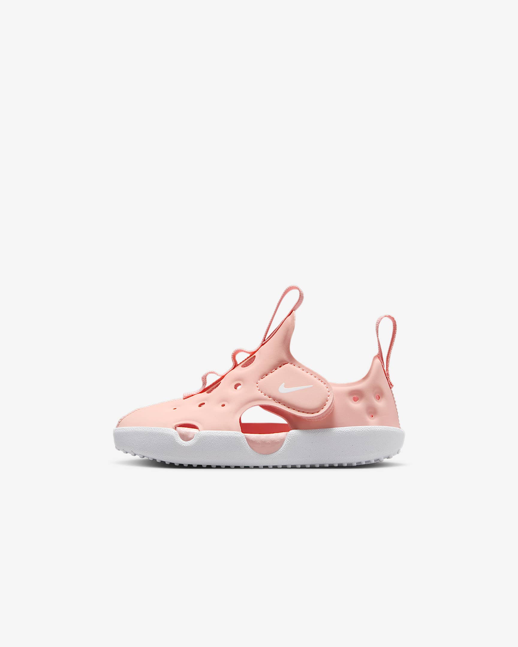 Nike Sunray Protect 4 婴童易穿脱包头凉鞋 - 回声粉/白色
