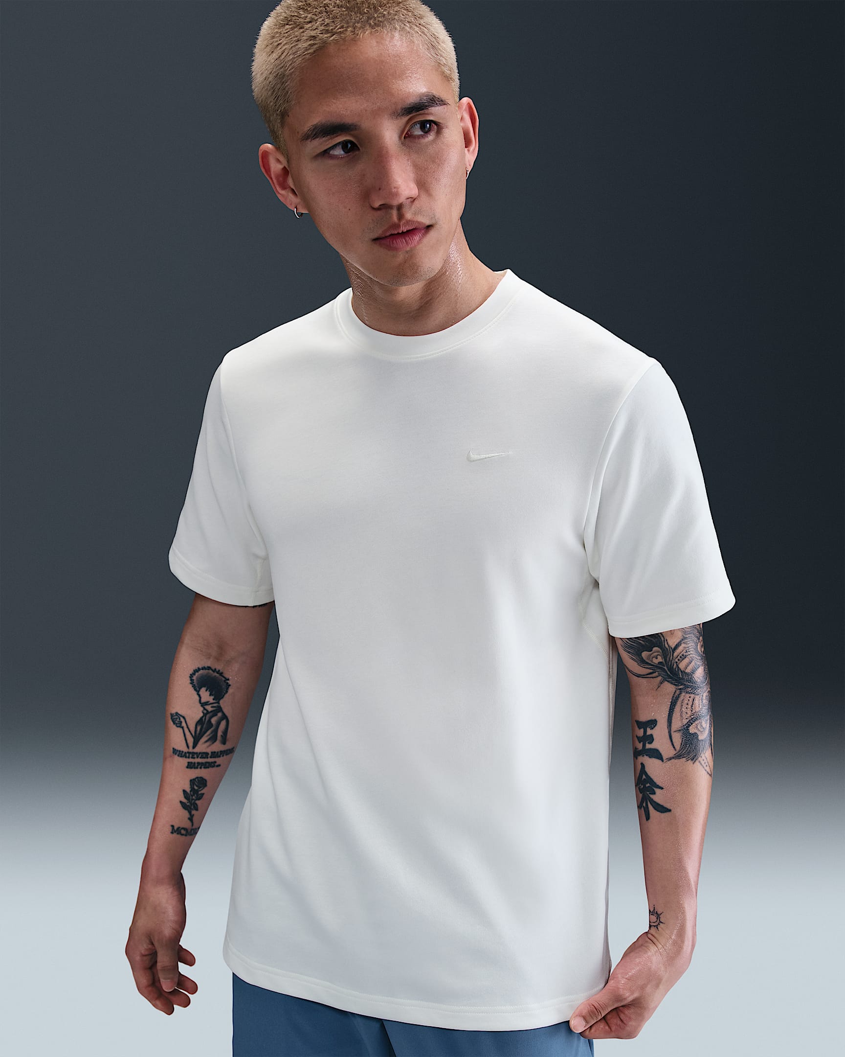 Nike Dri-FIT Primary 男子透气速干训练T恤 - 帆白/帆白