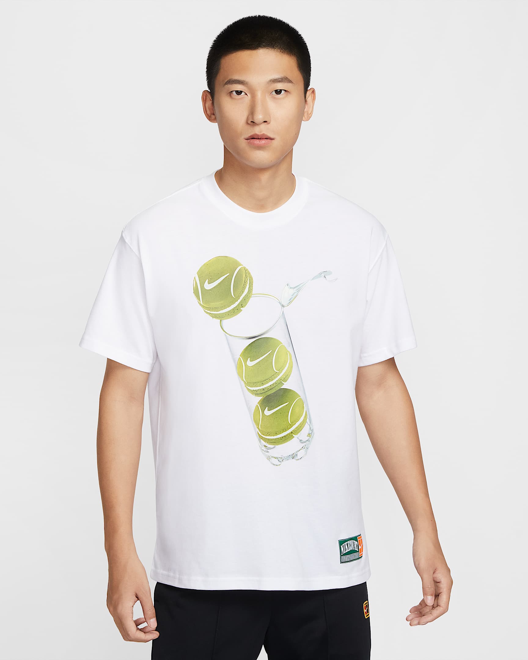 NikeCourt 男子网球T恤 - 白色