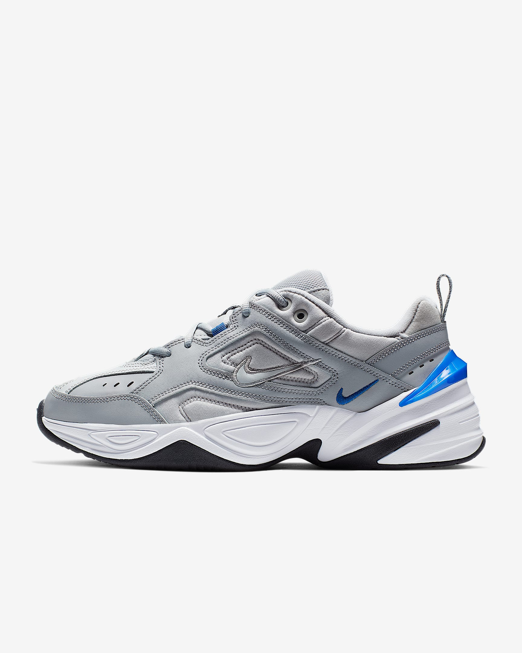 Nike M2K Tekno 男子运动鞋 - 狼灰/白金色/白色/赛车蓝