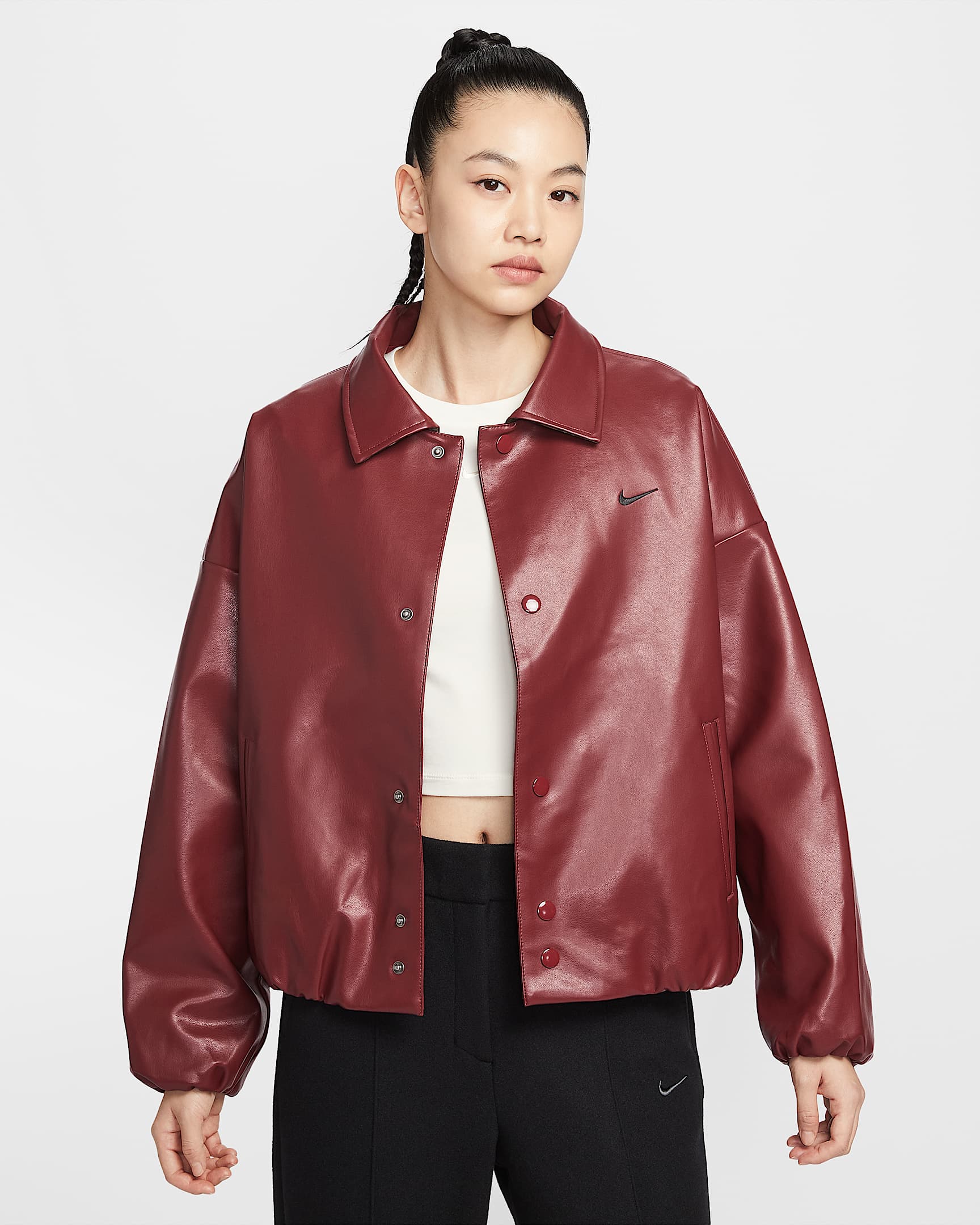 Nike Sportswear 女子 Oversize 风教练夹克 - 队红
