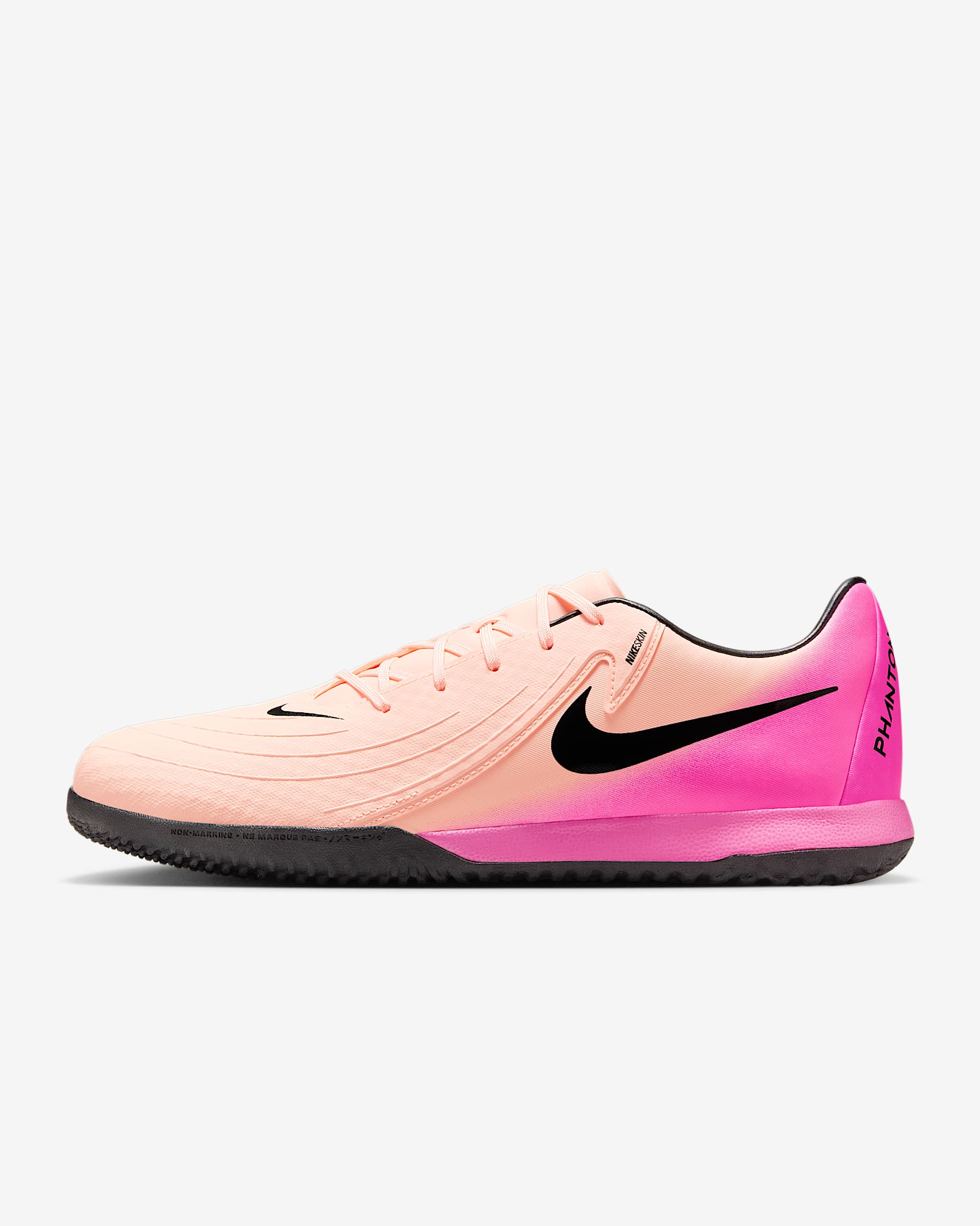 Nike Phantom GX 2 Academy 耐克暗煞系列男/女室内/球场低帮足球鞋 - 浅深红/爆炸粉/黑
