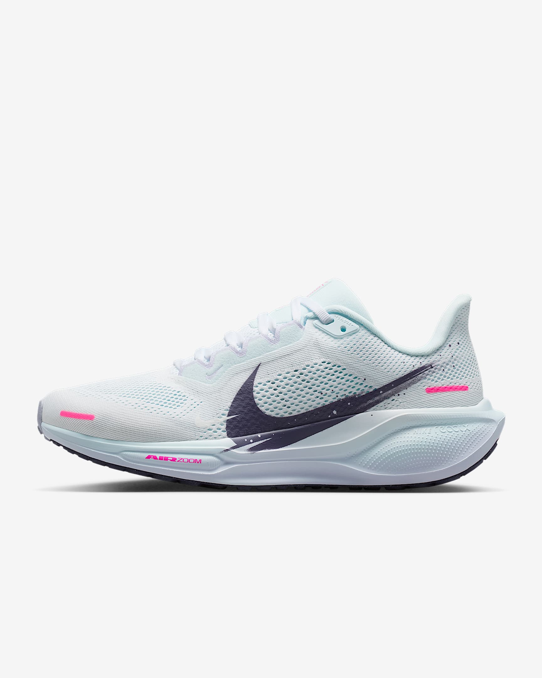 Nike Pegasus 41 耐克飞马女子公路跑步鞋 - 白色/多色/冰川蓝/乌紫