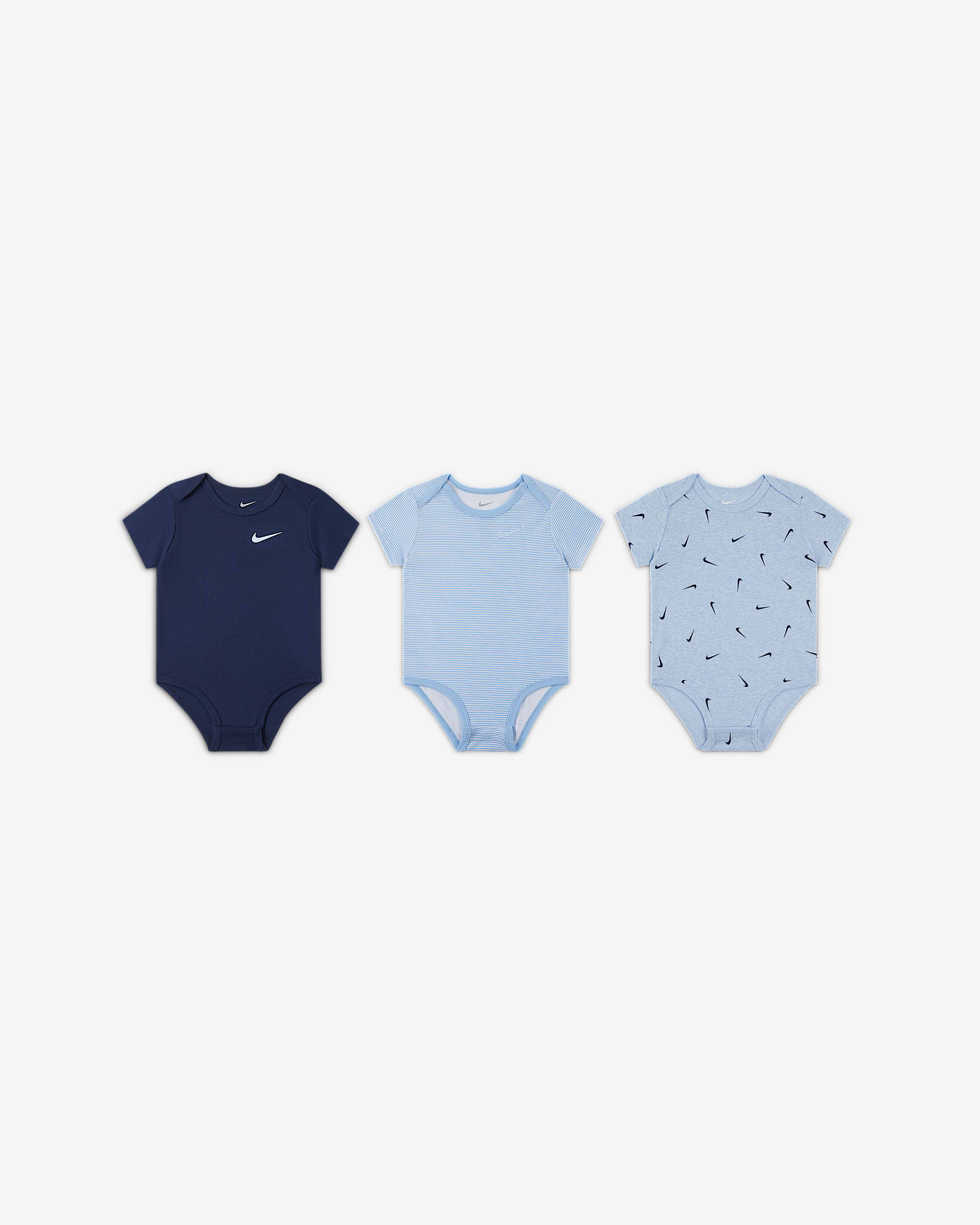 Nike Baby Essentials 婴童连体衣(3 件) - 狂喜钴蓝