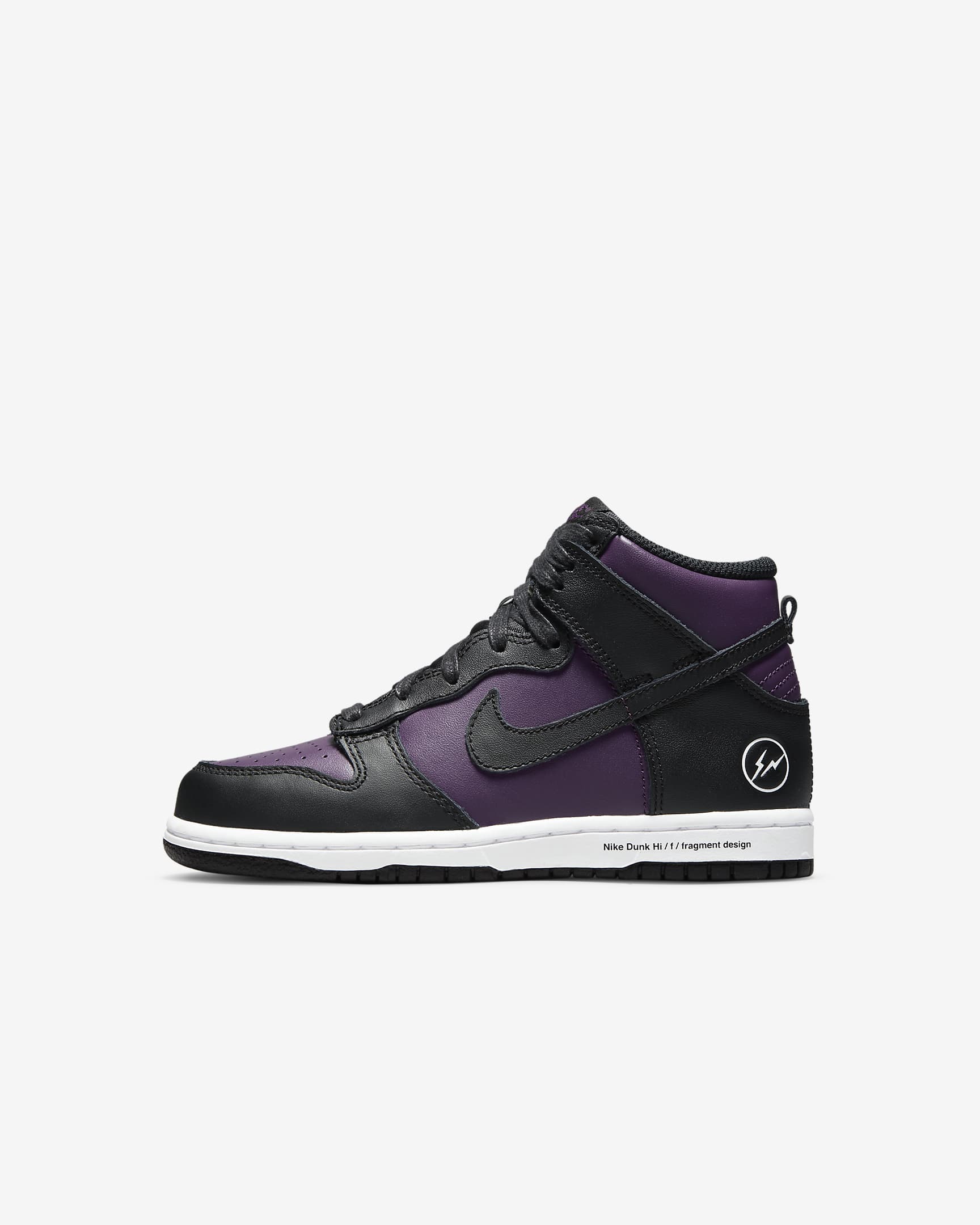 Nike Dunk HI / F (PS) 幼童运动童鞋 - 酒红/白色/黑