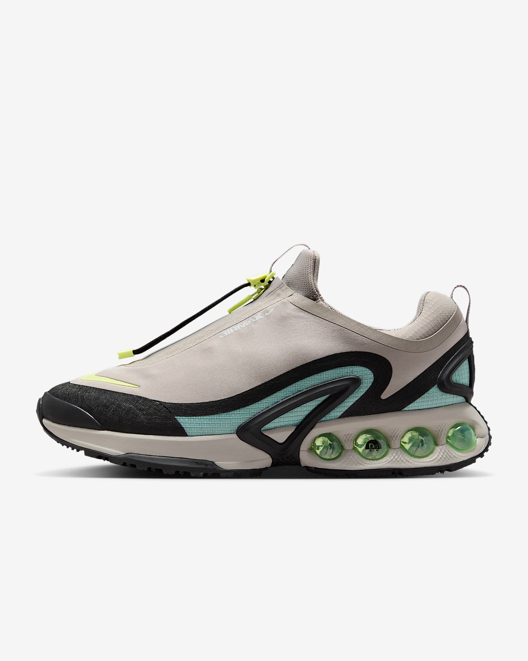 Nike Air Max Dn Roam 男子漫游气垫运动鞋 - 大学灰/加农绿/黑/浅柠檬黄