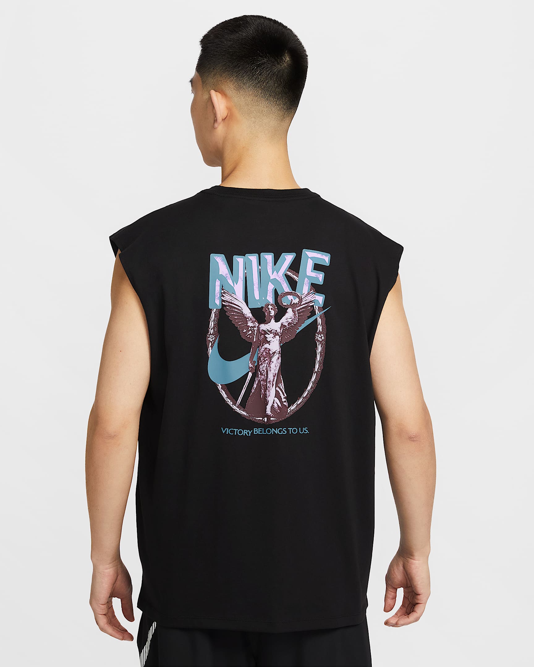 Nike 男子无袖训练T恤 - 黑