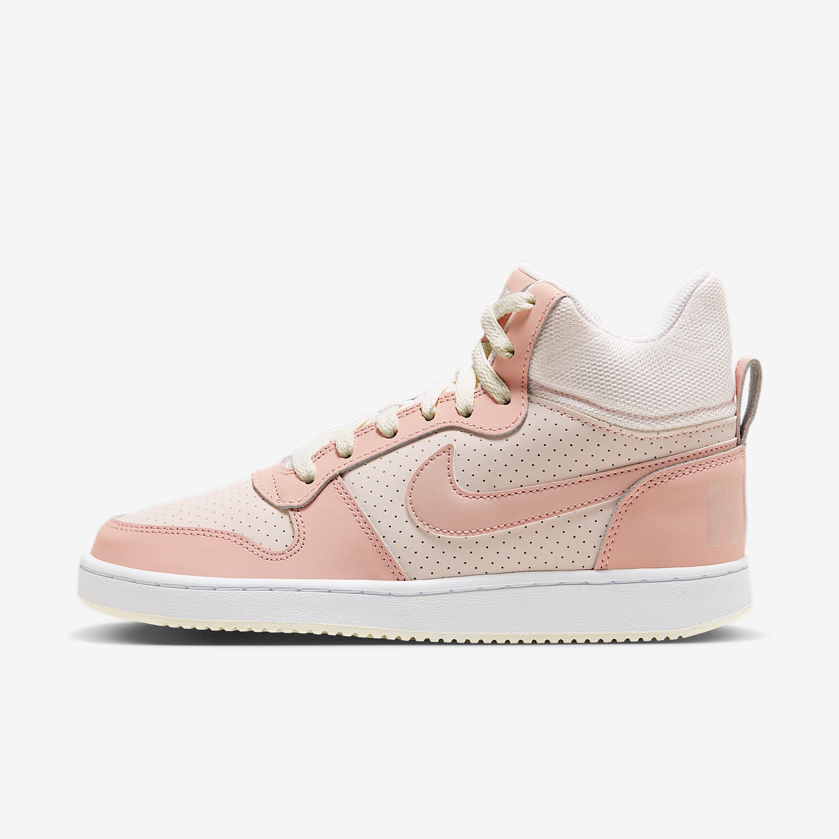 Nike Court Borough Mid 女子运动鞋 - 柔粉/白色/帆白/牛津粉