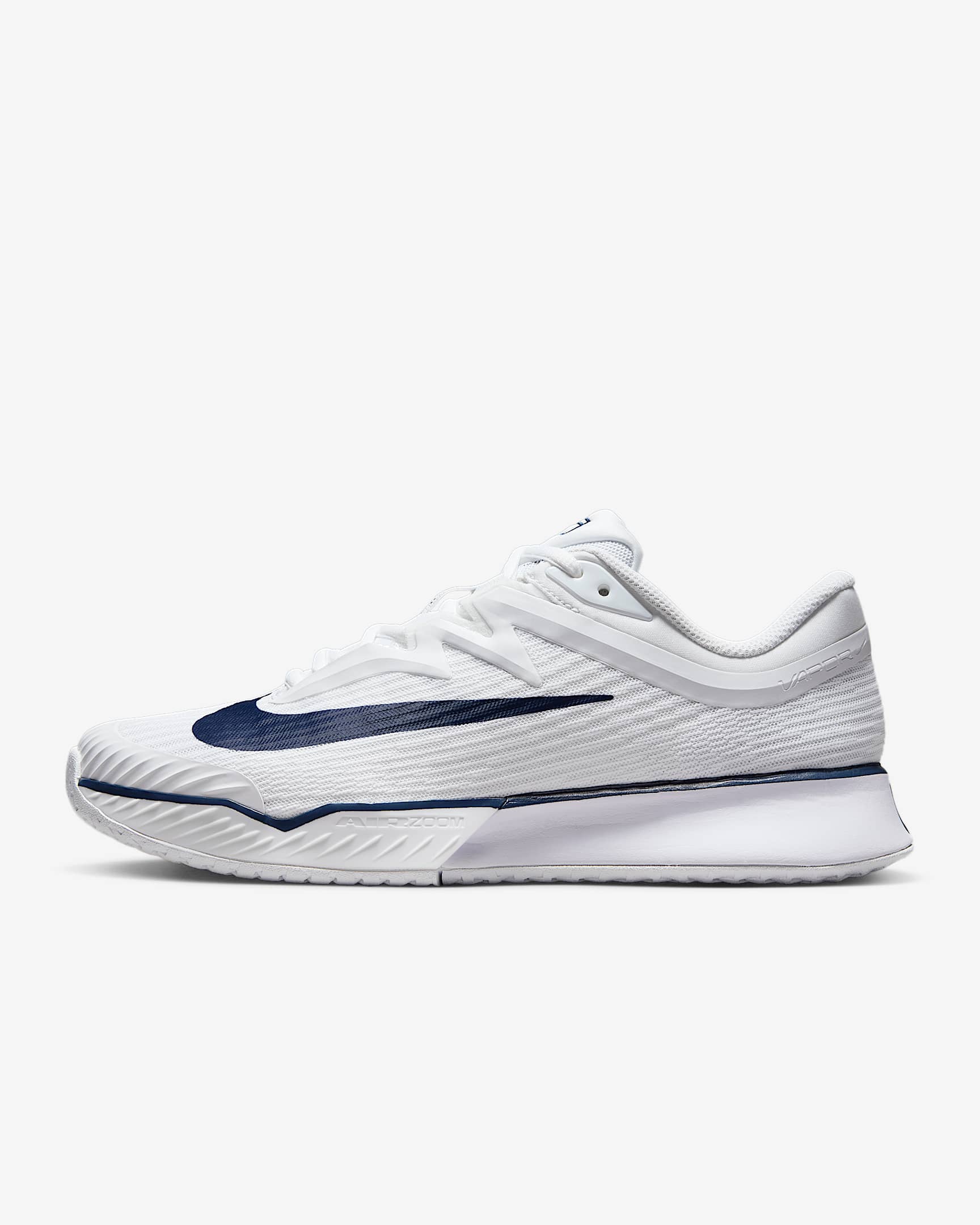 Nike Vapor Pro 3 Premium 女子硬地球场网球鞋 - 白色/深藏青