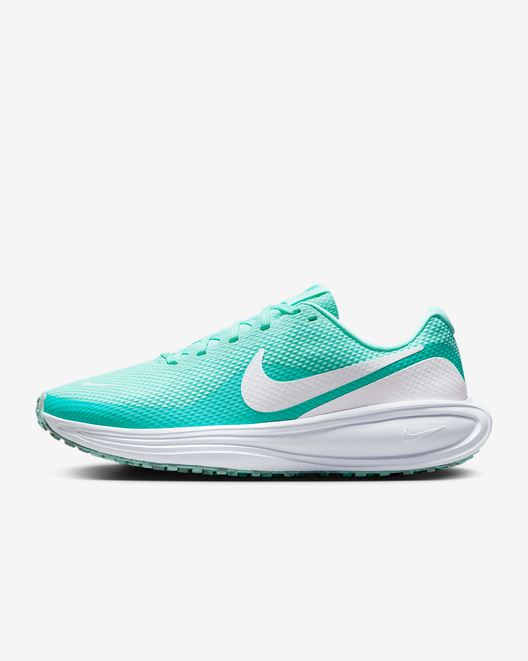 Nike Revolution 8 女子公路跑步鞋 - 泡沫薄荷绿/漂白宝石绿/白色/大炮灰