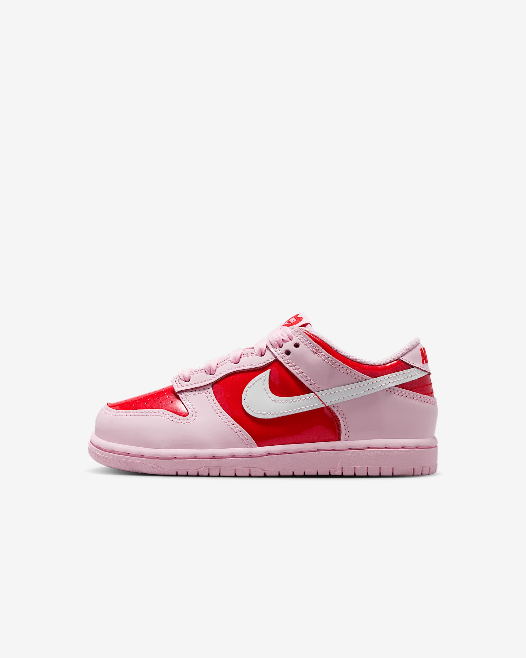 Nike Dunk Low 幼童运动鞋 - 泡沫粉/浅深红/山峰白