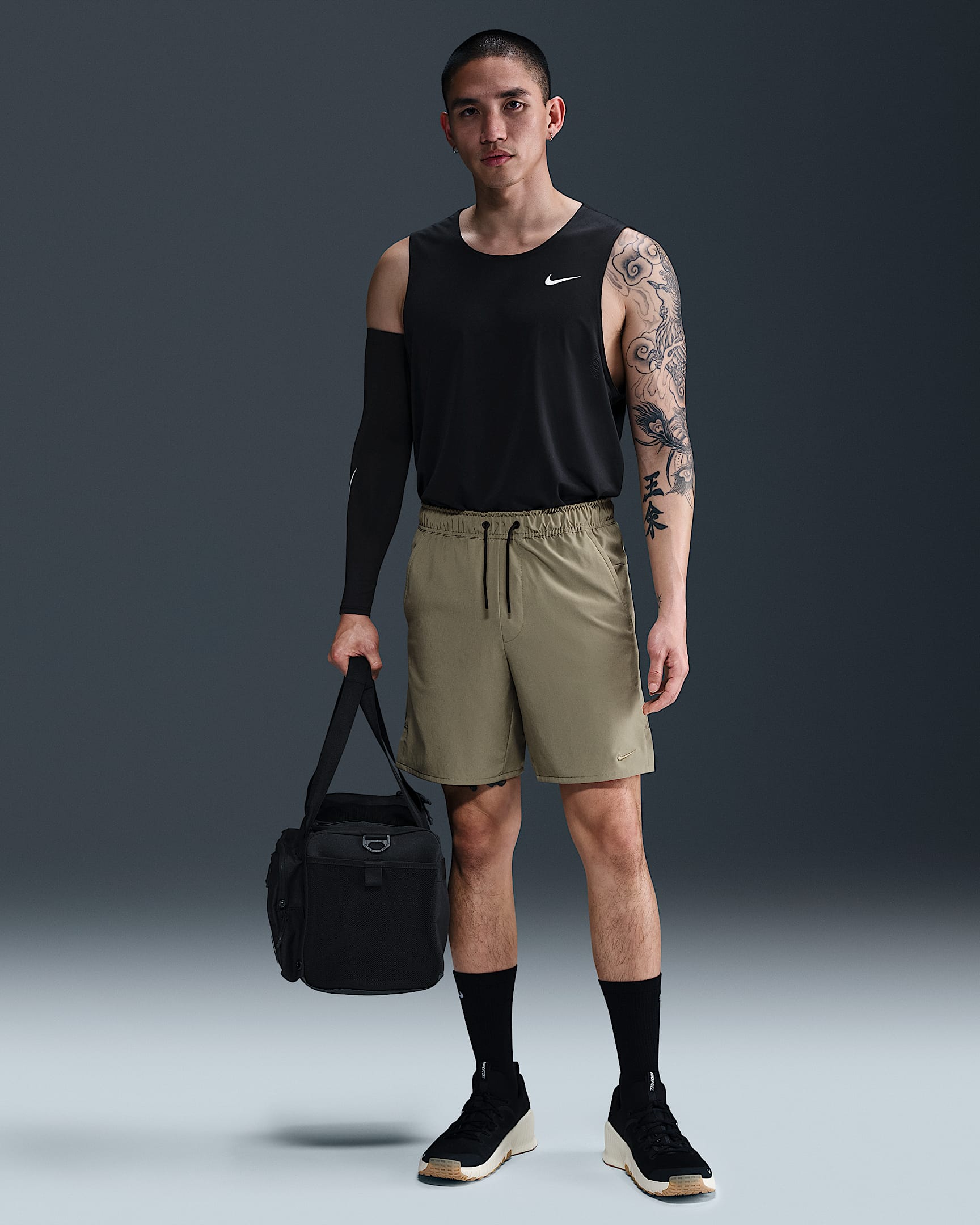 Nike Unlimited Dri-FIT 男子速干百搭短裤(无衬裤) - 浅军绿/黑/浅军绿