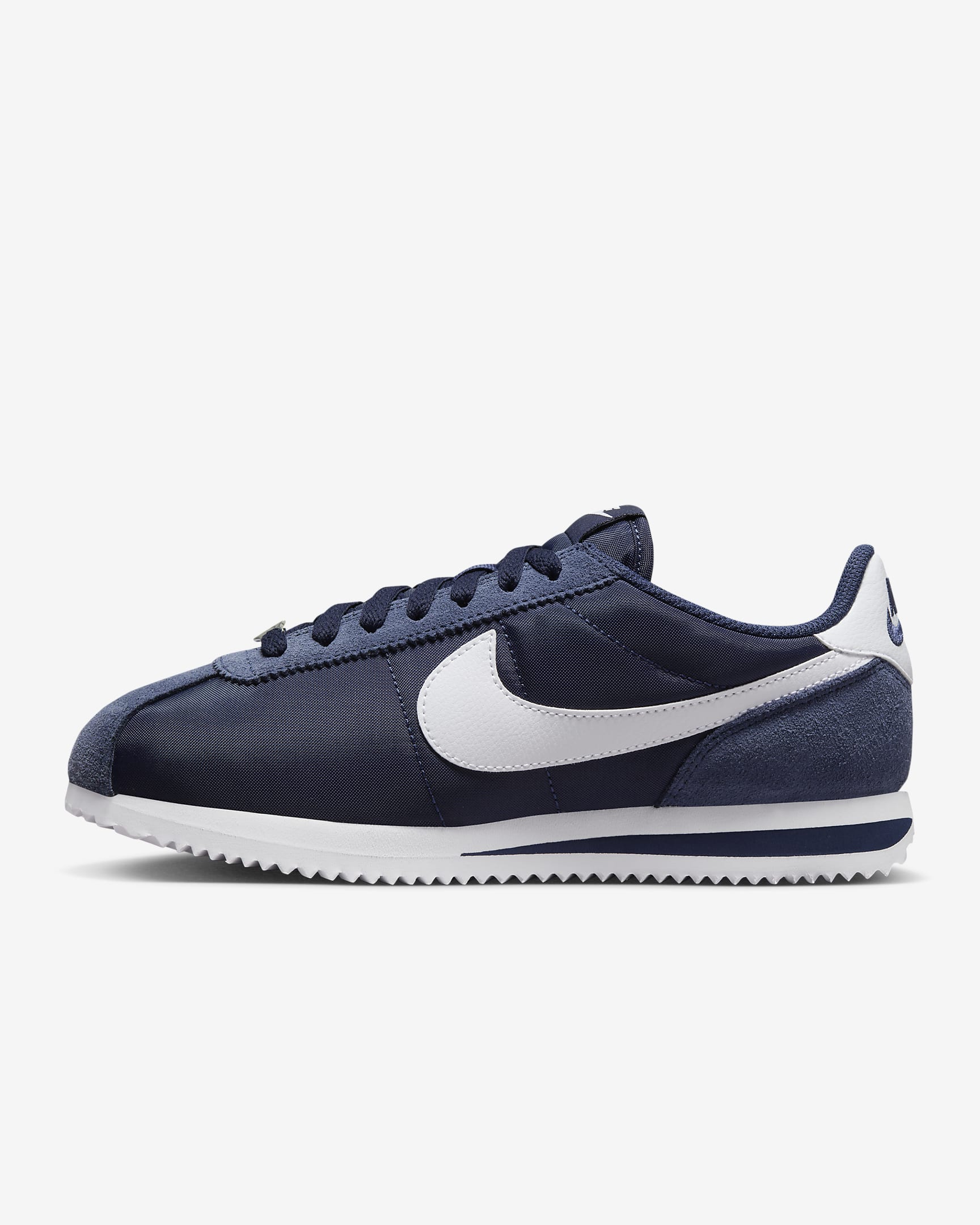 Nike Cortez Textile 郑钦文同款女子复古运动鞋 - 深藏青/白色