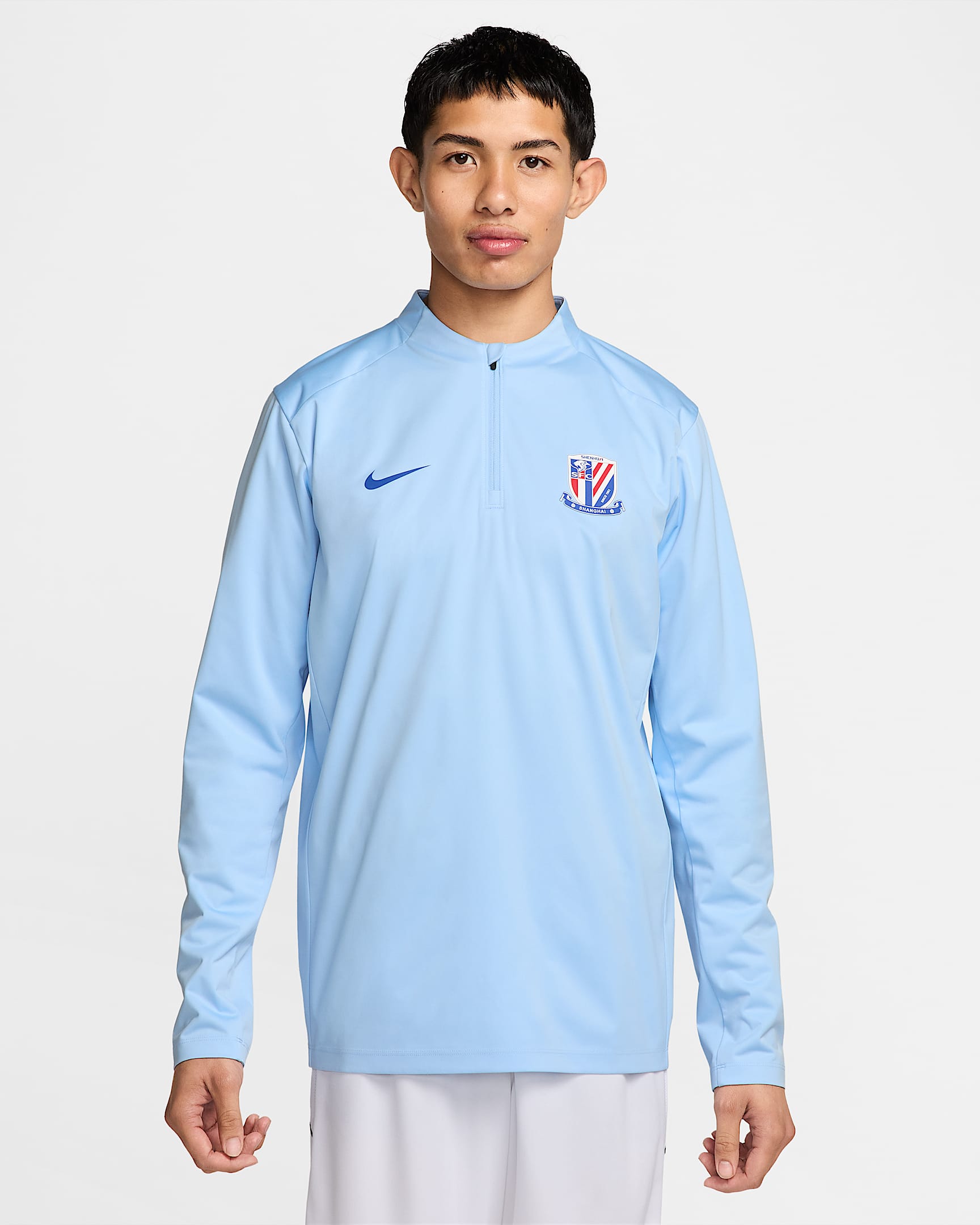2024/25 赛季上海申花 Strike Nike 男子足球训练上衣 - 心灵蓝/校园宝蓝